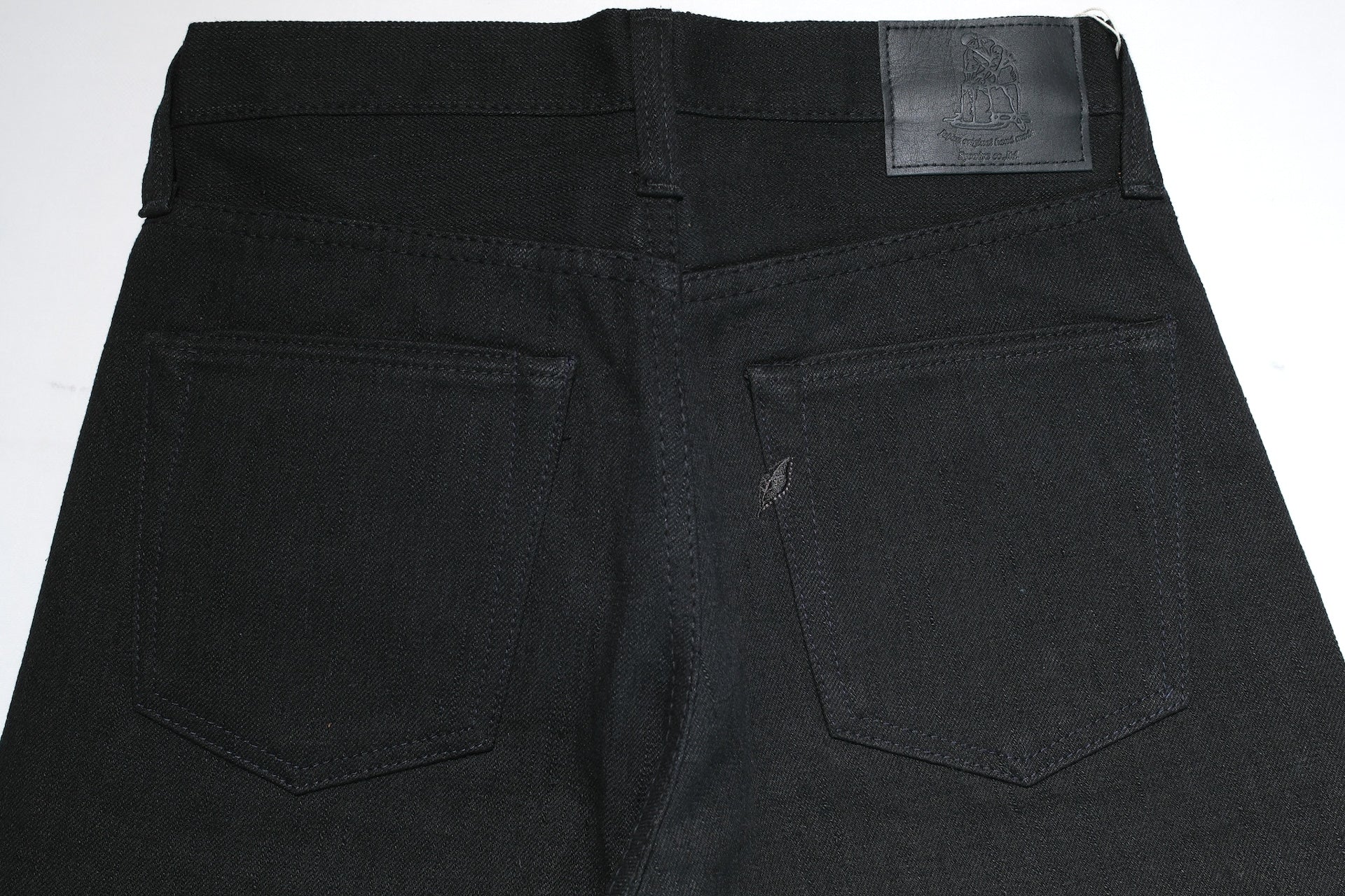 Pure Blue Japan 14oz "Black Teacore"  TCD-019-BK Denim (Relaxed Tapered fit)