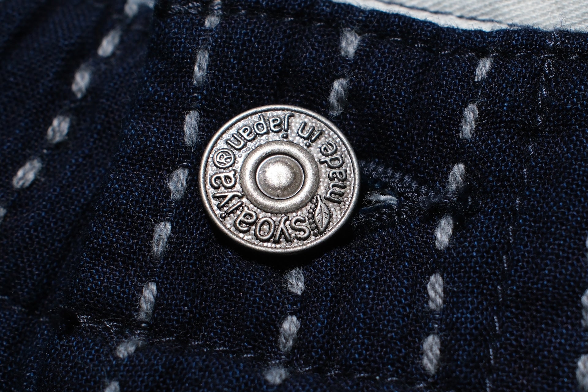 Pure Blue Japan 12oz Indigo Dyed "Wabash Type" Sashiko Comfort Shorts (Regular fit)
