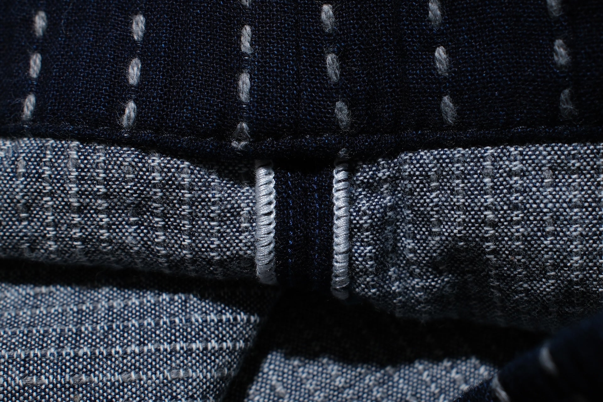Pure Blue Japan 12oz Indigo Dyed "Wabash Type" Sashiko Comfort Shorts (Regular fit)