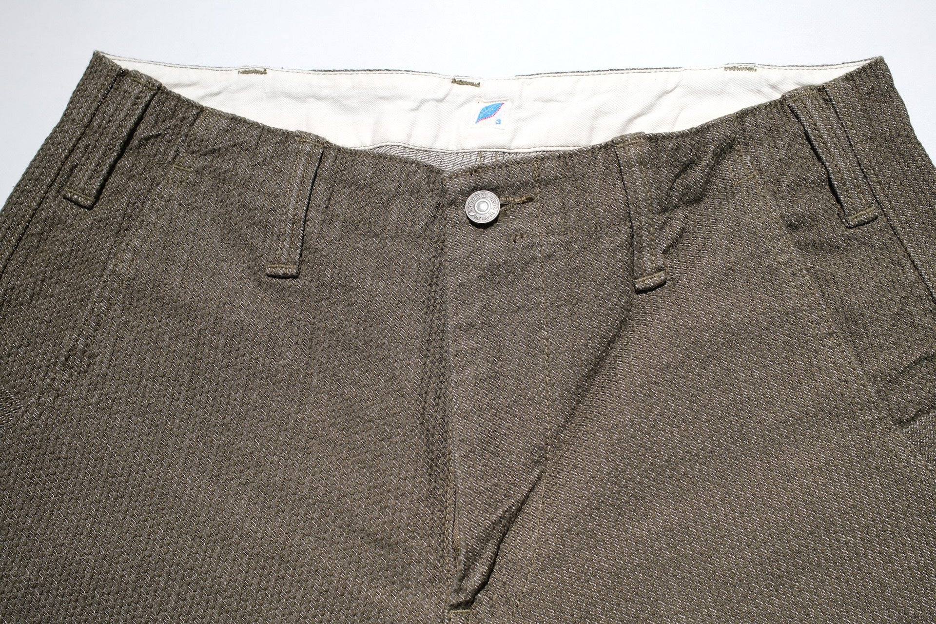 Pure Blue Japan 14oz Sashiko Shorts (Olive)