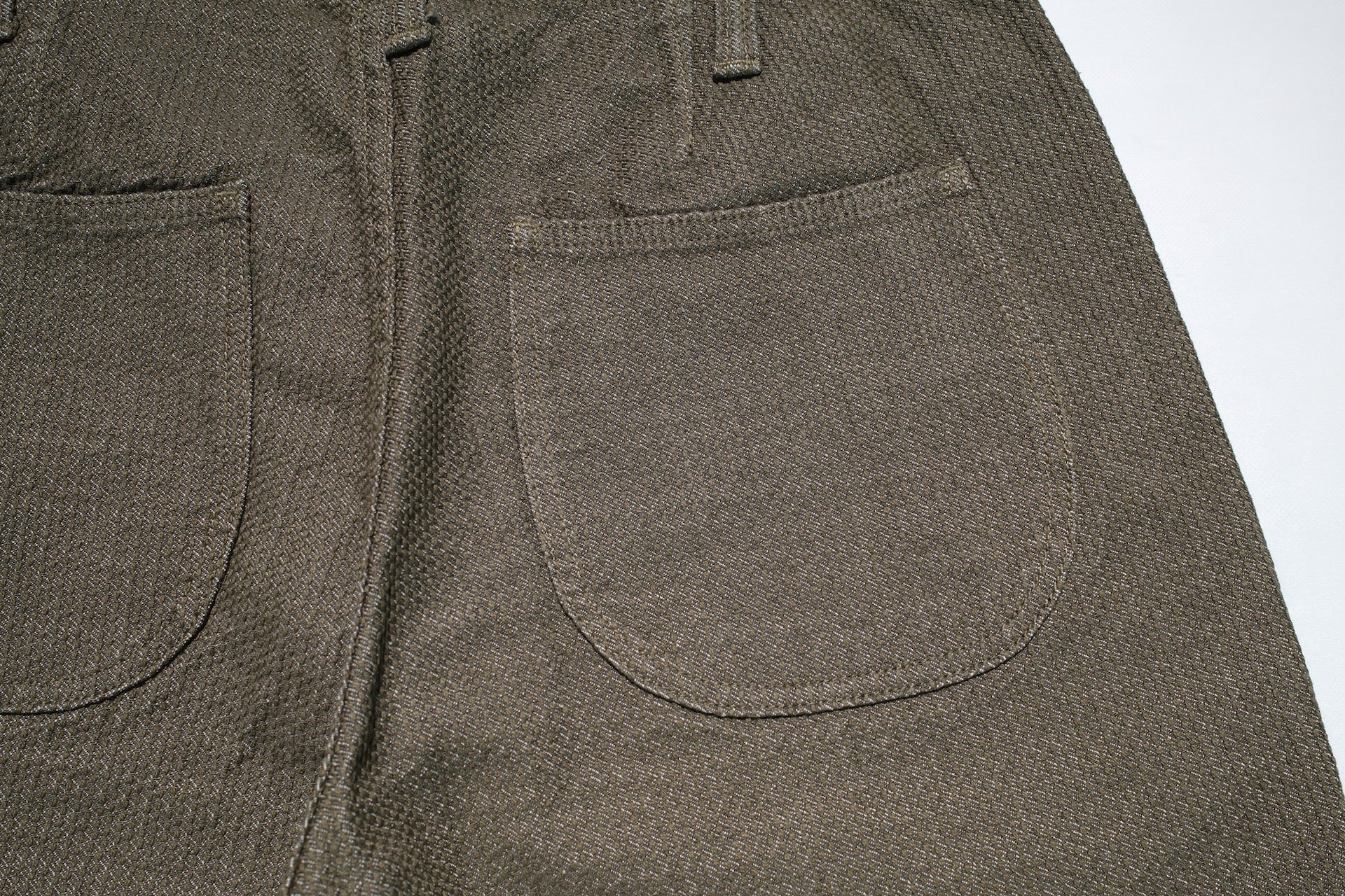 Pure Blue Japan 14oz Sashiko Shorts (Olive)