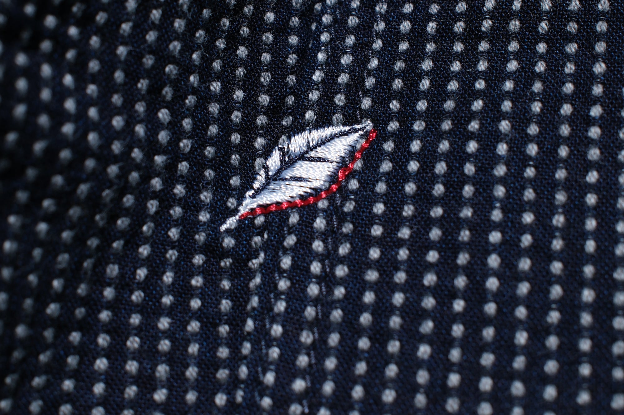 Pure Blue Japan 12oz Indigo Dyed "Pin-Dot Type" Sashiko Comfort Trousers (Regular Straight fit)