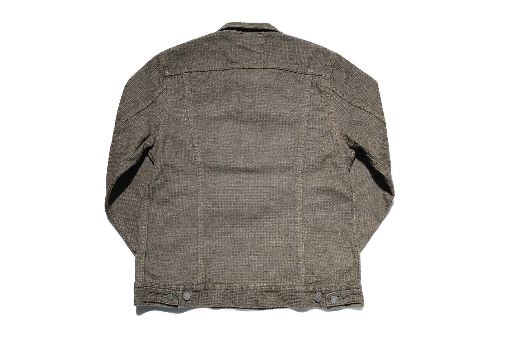 Pure Blue Japan 14oz Sashiko Type 2 Jacket (Olive)