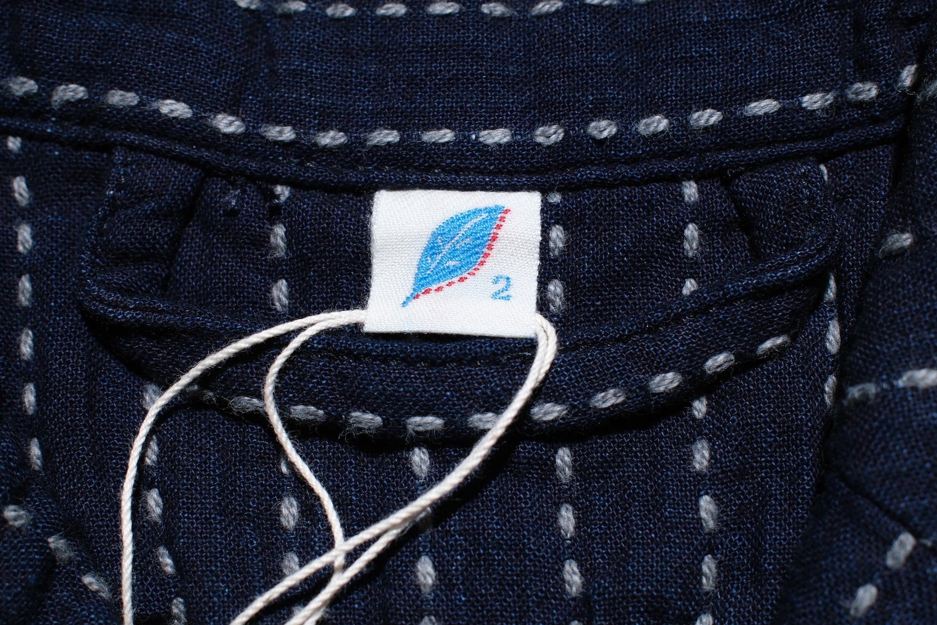 Pure Blue Japan 12oz Indigo Dyed "Wabash Type" Sashiko Tailored Jacket