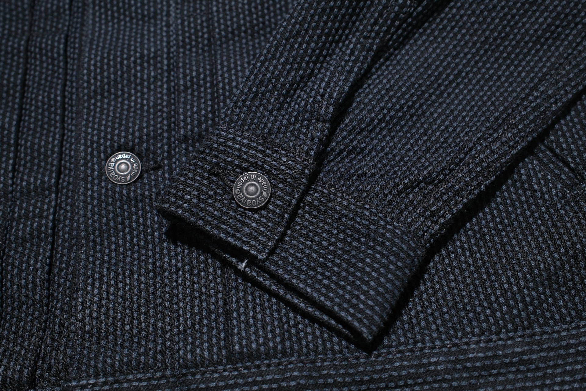 Pure Blue Japan 14oz Sashiko Type 2 Jacket (Black)