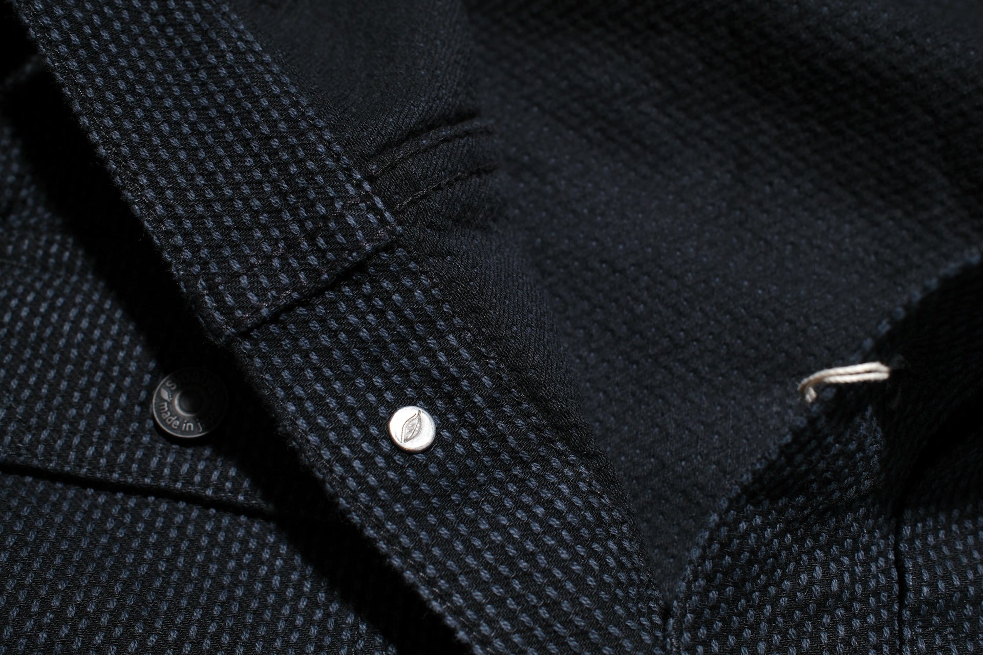 Pure Blue Japan 14oz Sashiko Type 2 Jacket (Black)