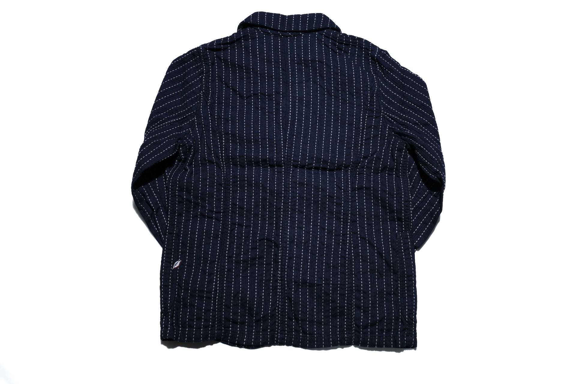 Pure Blue Japan 12oz Indigo Dyed "Wabash Type" Sashiko Tailored Jacket