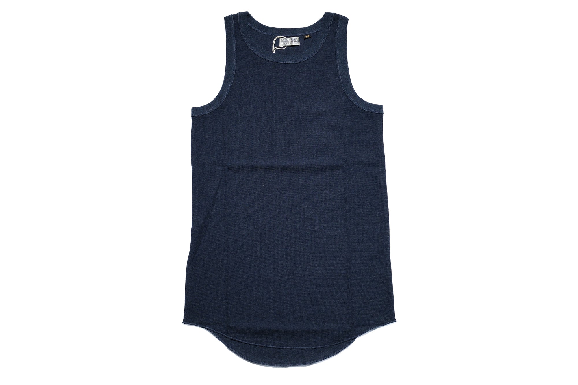 Freewheelers Lightweight "Waffle Textured" Sleeveless T-Shirt (Navy)