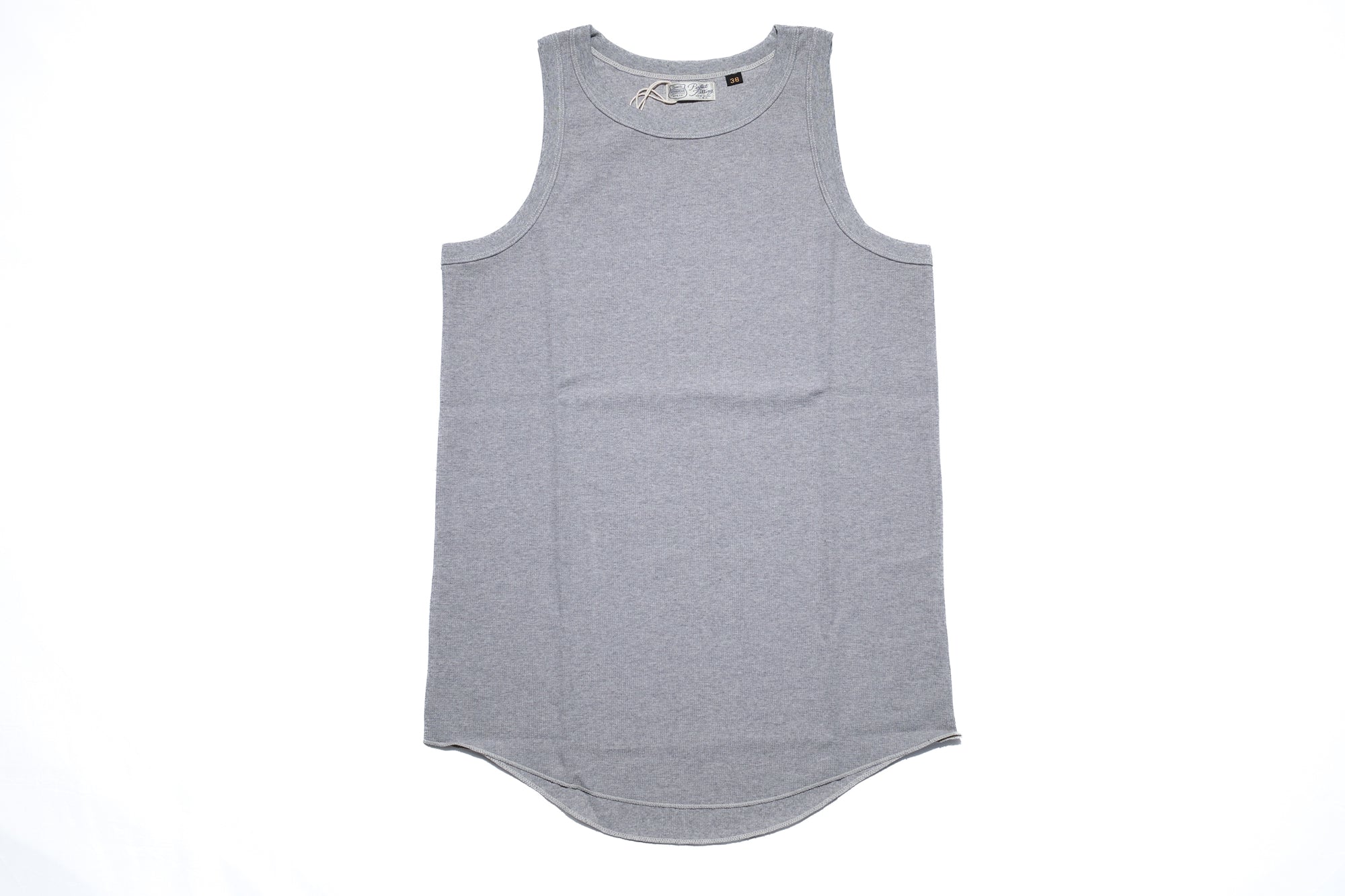 Freewheelers Lightweight "Waffle Textured" Sleeveless T-Shirt (Grey)