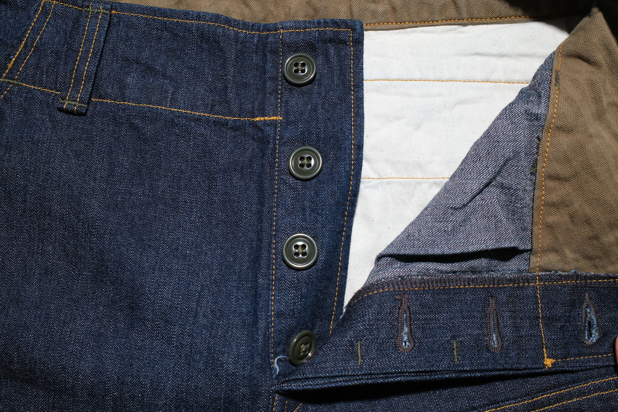 Freewheelers 10.5oz Weapon Denim "S-8 Aviators' Trousers" (Indigo)