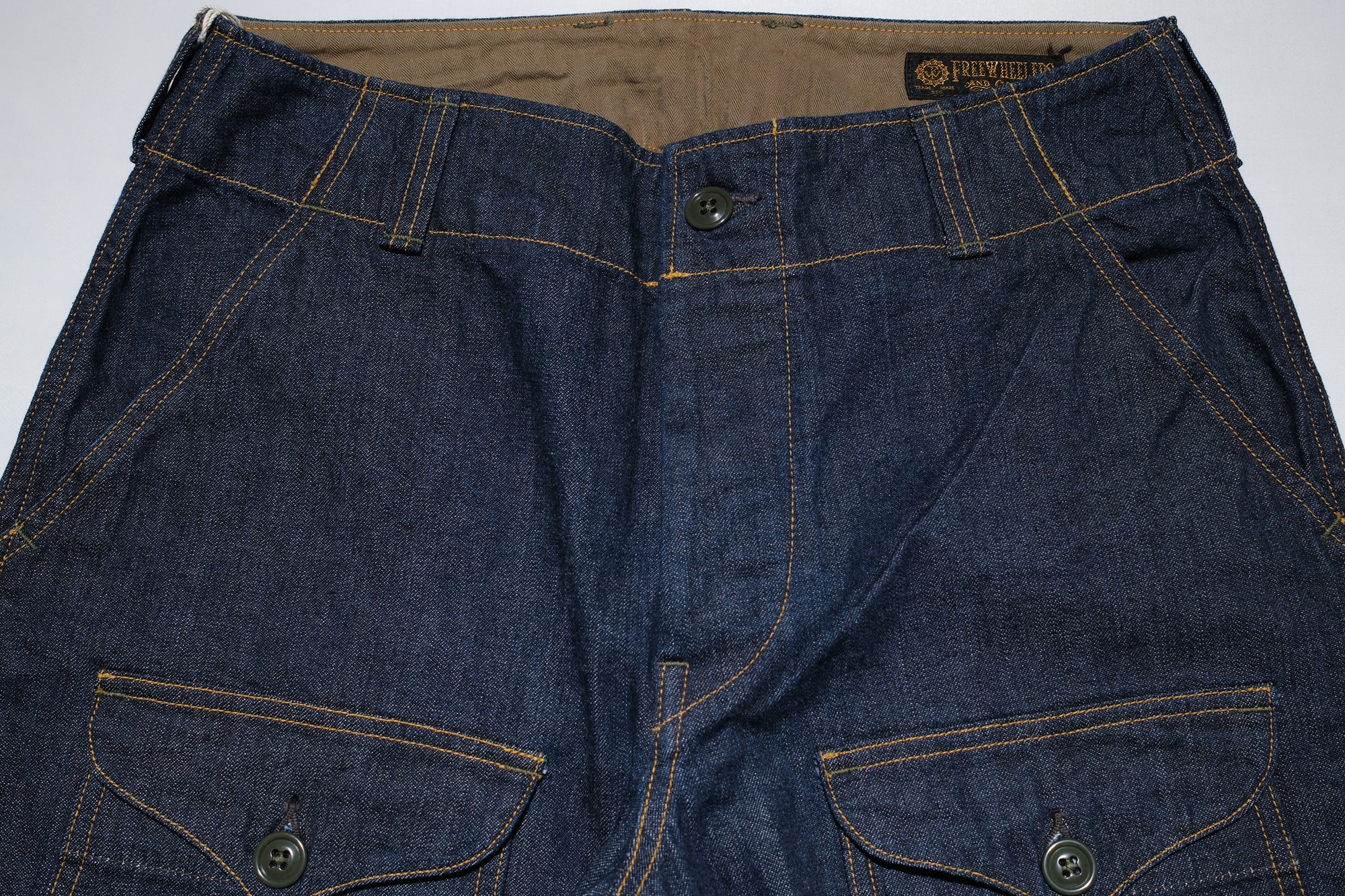 Freewheelers 10.5oz Weapon Denim "S-8 Aviators' Trousers" (Indigo)