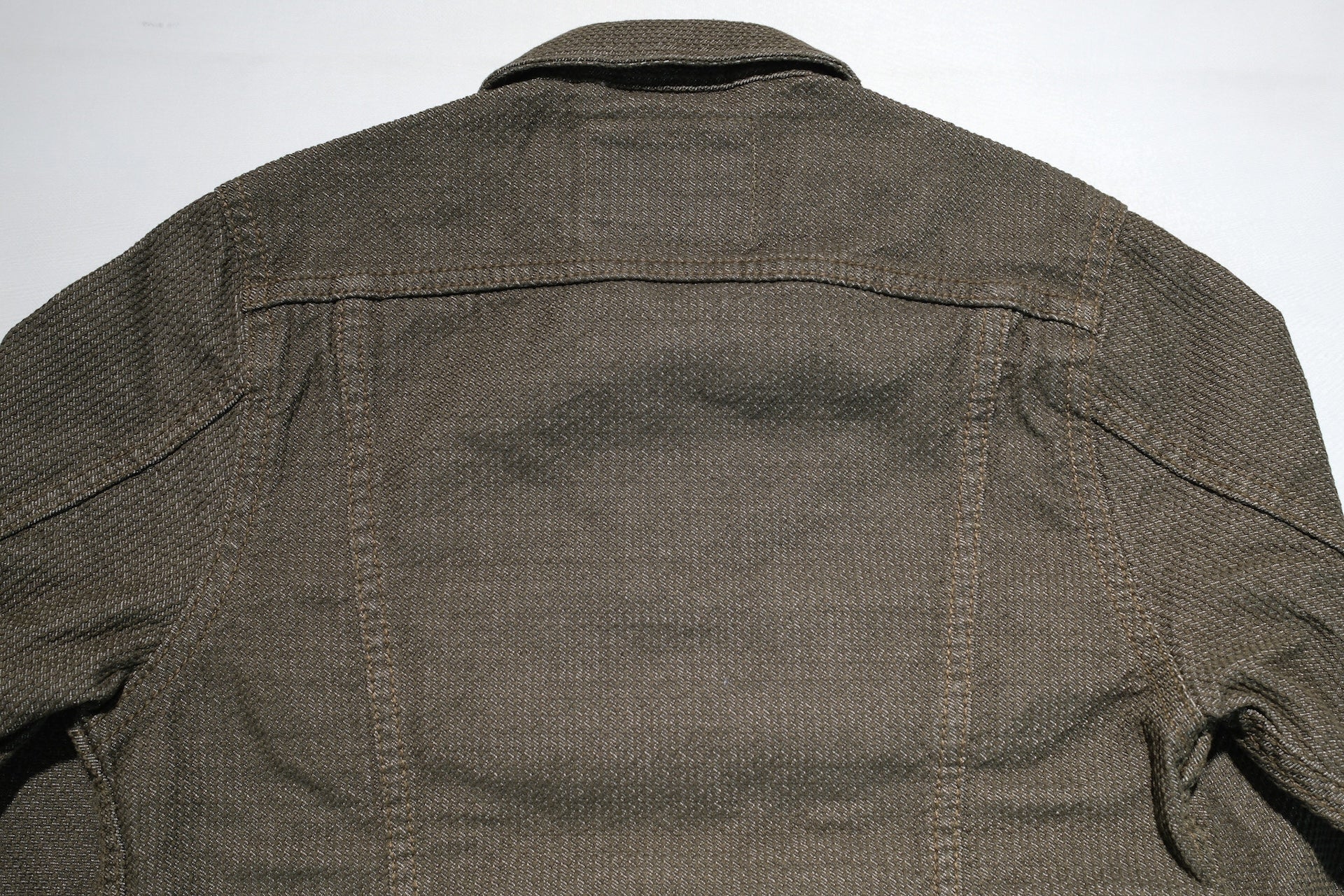 Pure Blue Japan 14oz Sashiko Type 3 Jacket (Olive)