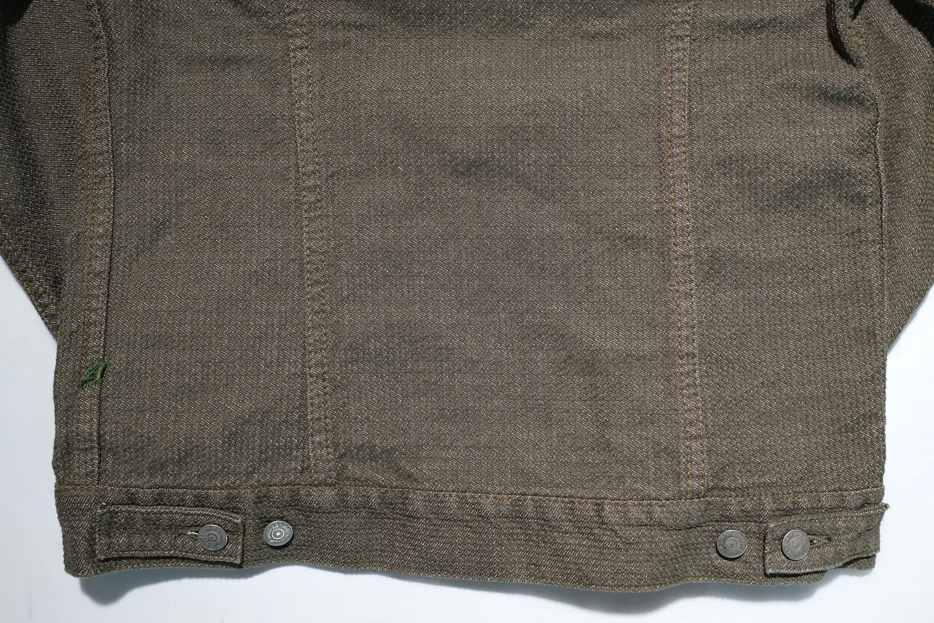 Pure Blue Japan 14oz Sashiko Type 3 Jacket (Olive)