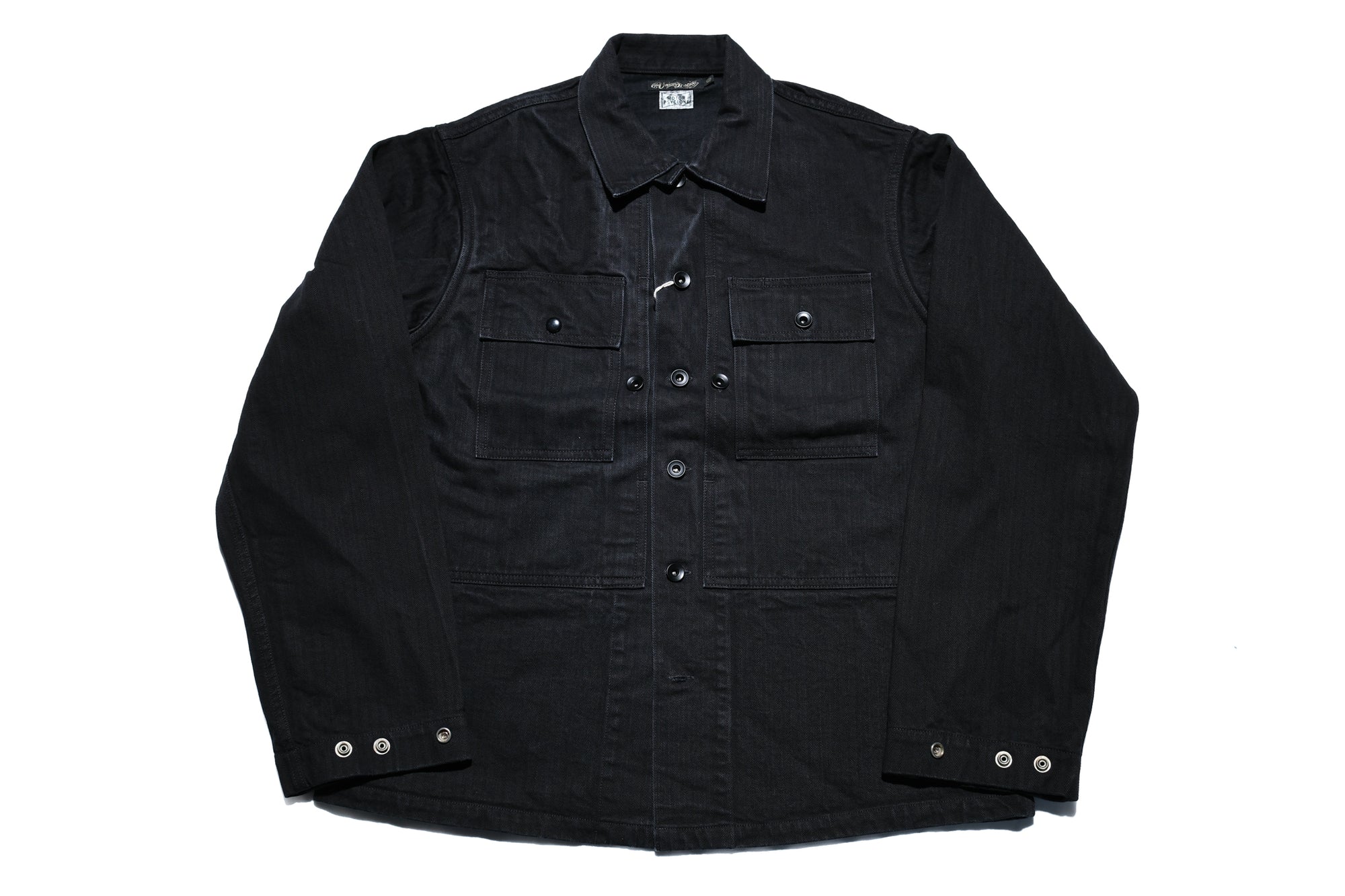 Freewheelers "GRUNTS" HBT Utility Jacket (Rude Black)