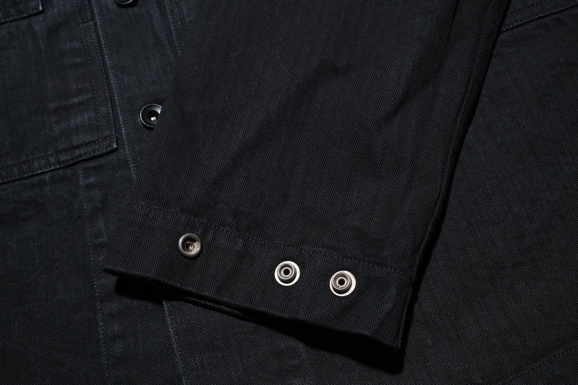 Freewheelers "GRUNTS" HBT Utility Jacket (Rude Black)