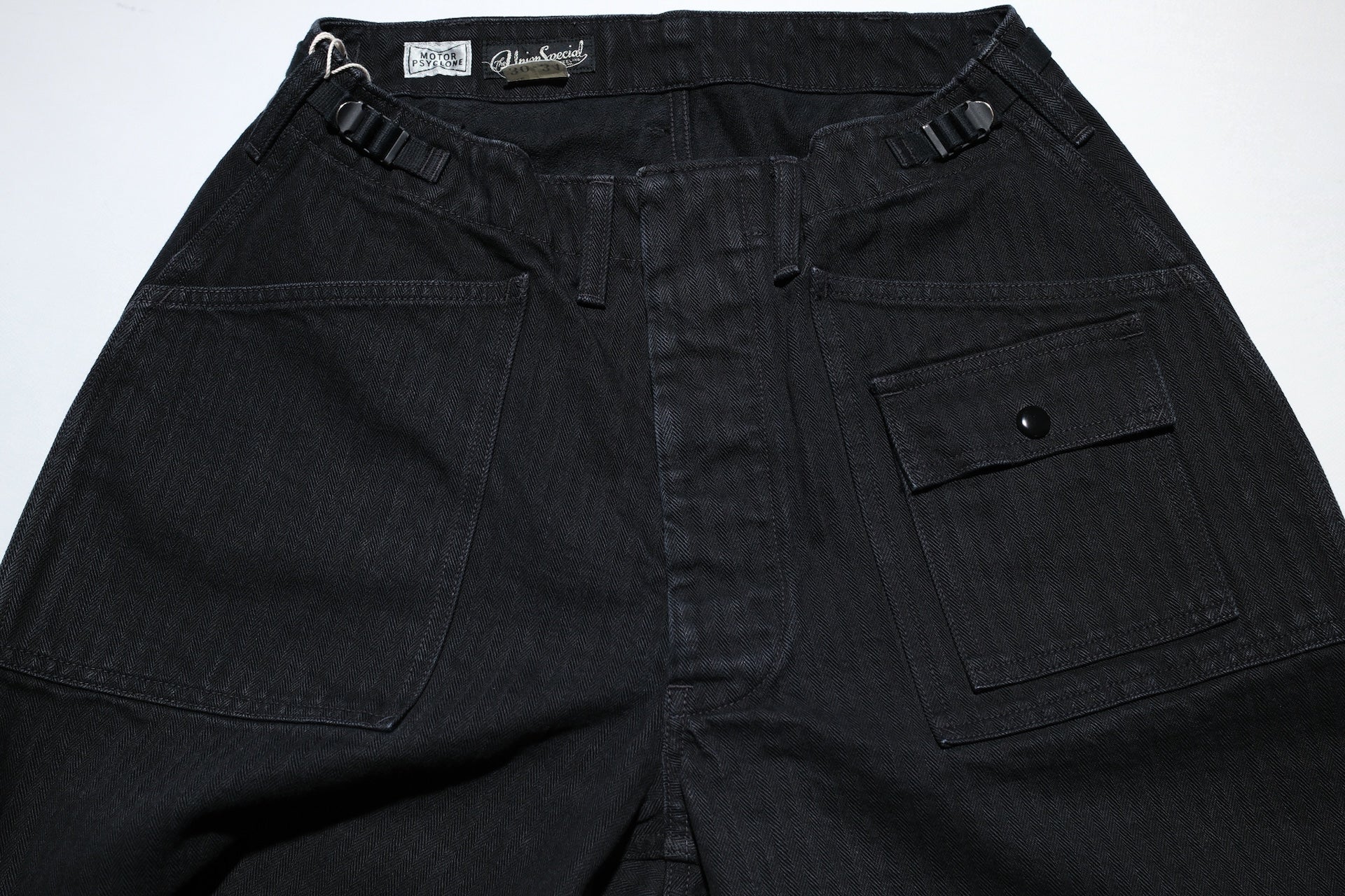 Freewheelers "GRUNTS" HBT Utility Trousers (Rude Black)