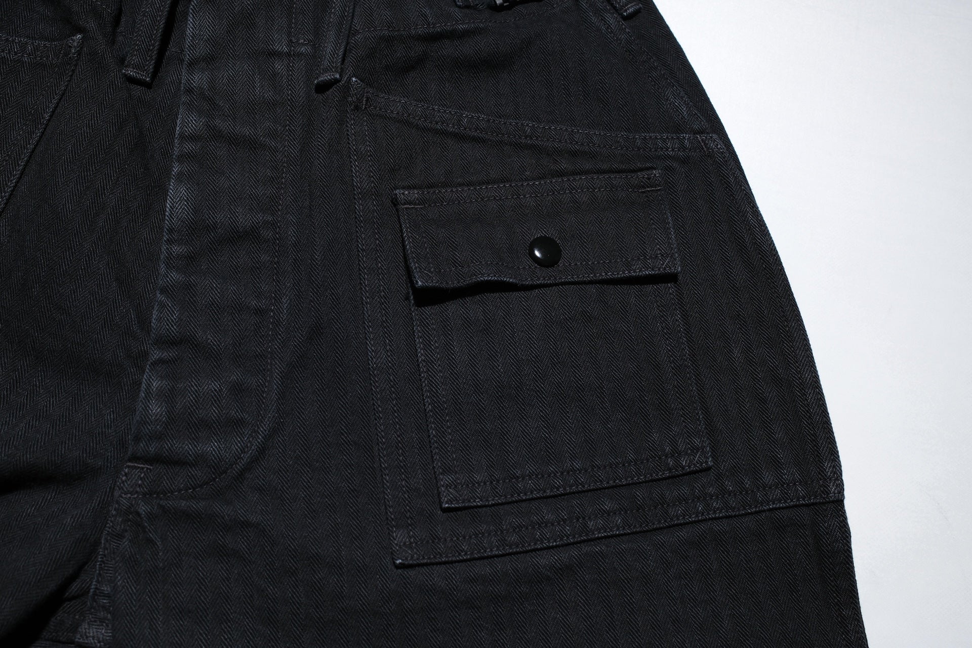 Freewheelers "GRUNTS" HBT Utility Trousers (Rude Black)