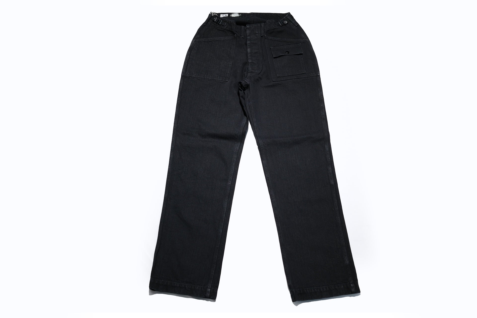 Freewheelers "GRUNTS" HBT Utility Trousers (Rude Black)