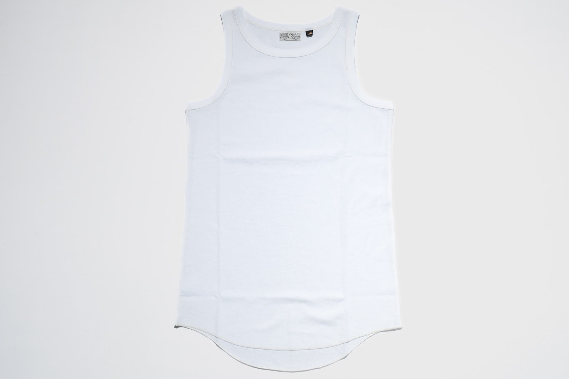 Freewheelers Lightweight "Waffle Textured" Sleeveless T-Shirt (White)