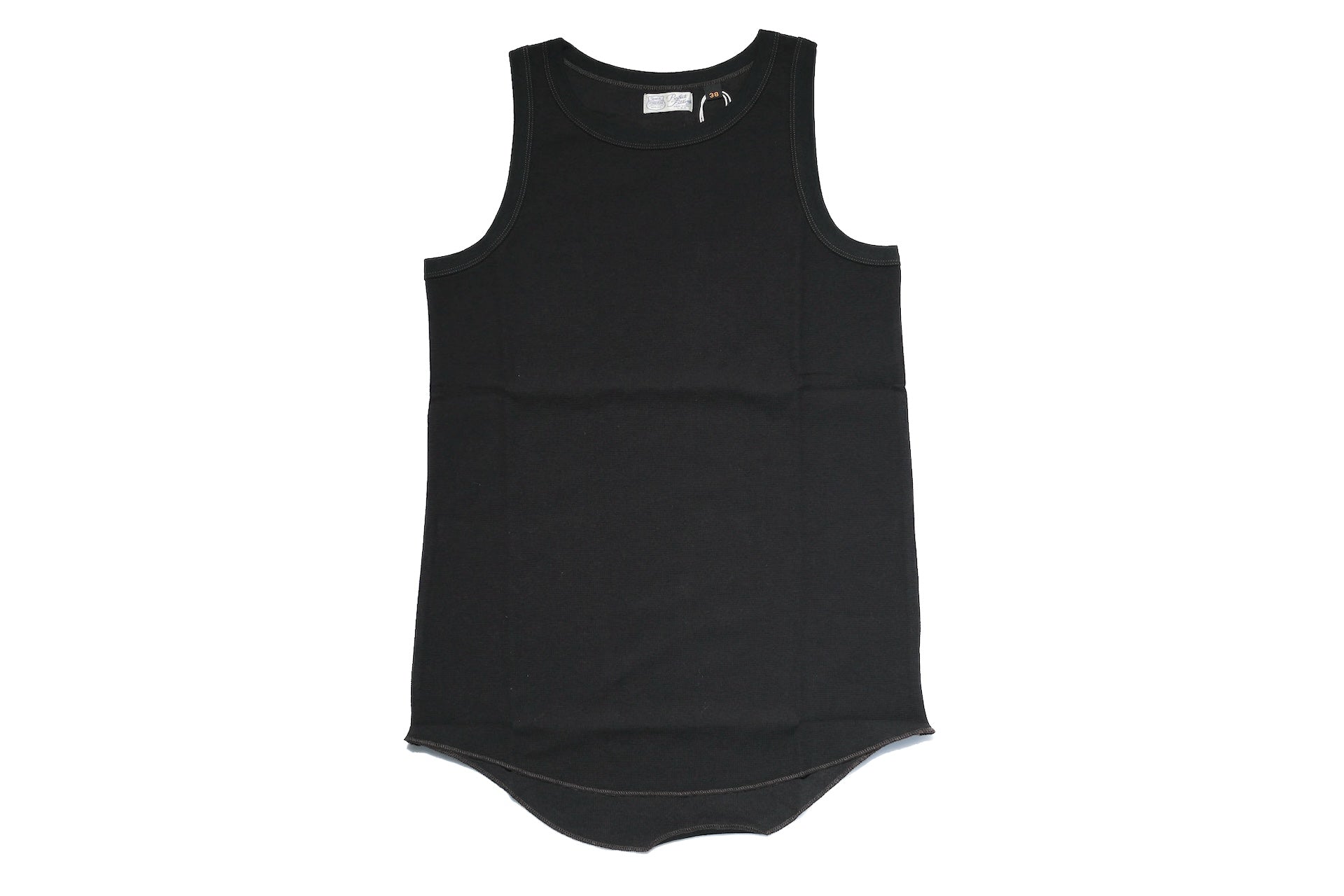 Freewheelers Lightweight "Waffle Textured" Sleeveless T-Shirt (Black)