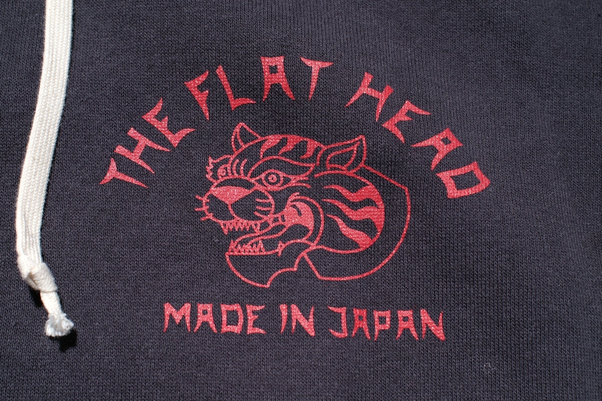 The Flat Head 11oz "Tiger" Loopwheeled Pull-Over (Black)