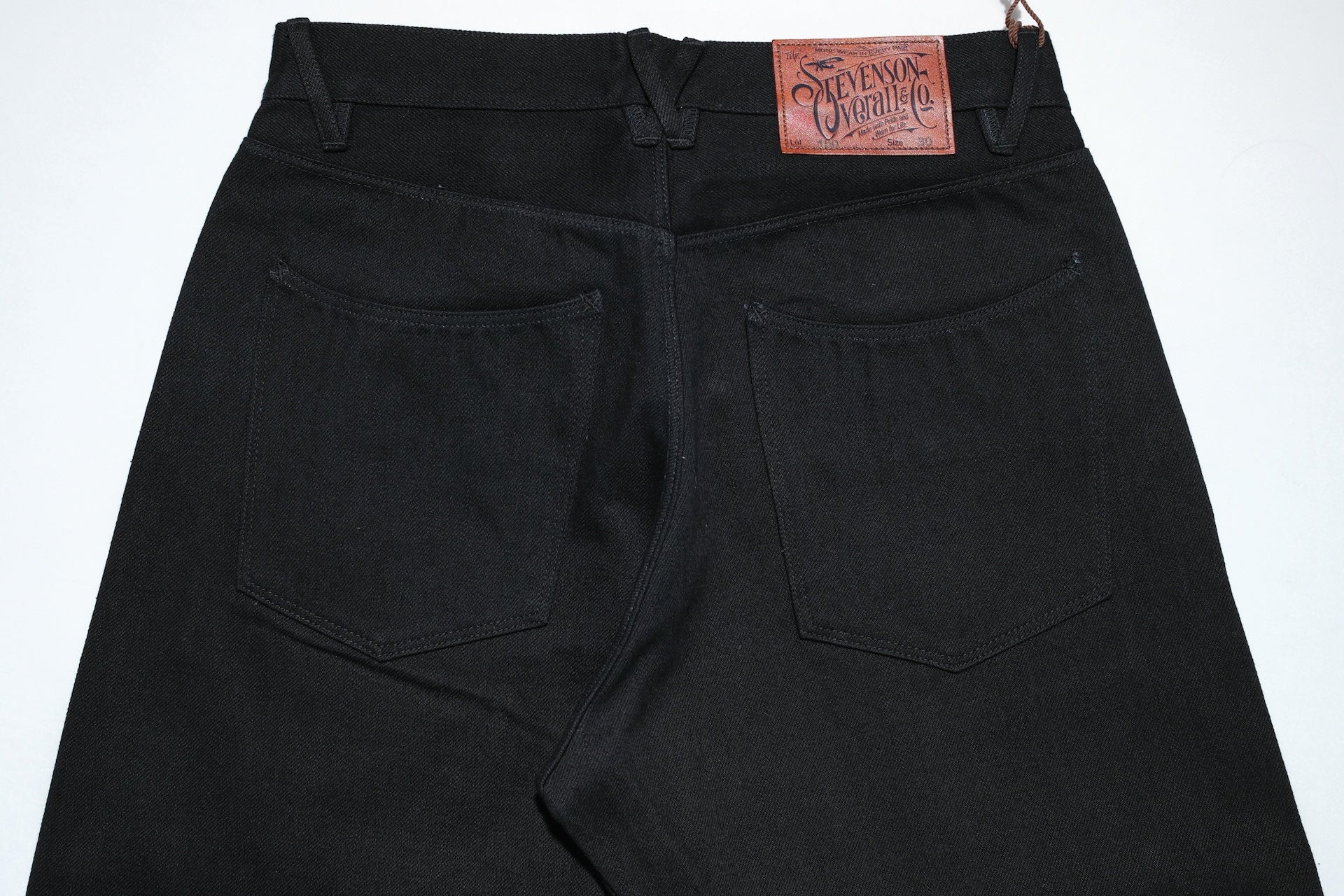 Stevenson Overall Co. 12.5oz Solid Black "Encinitas" 150-RXS Denim (Regular Straight Fit)