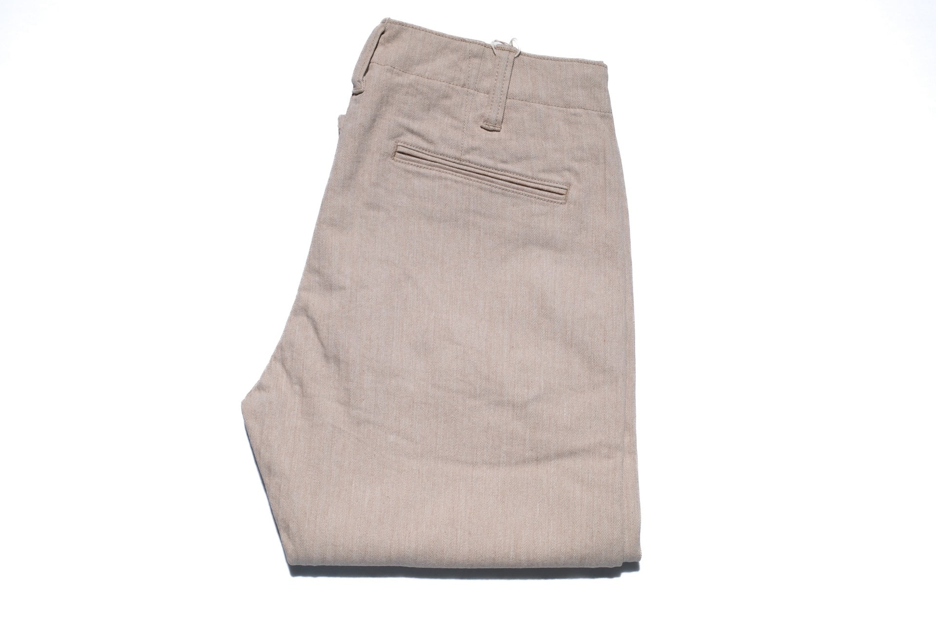 Pure Blue Japan 12oz Herringbone Twill Chinos (Beige)