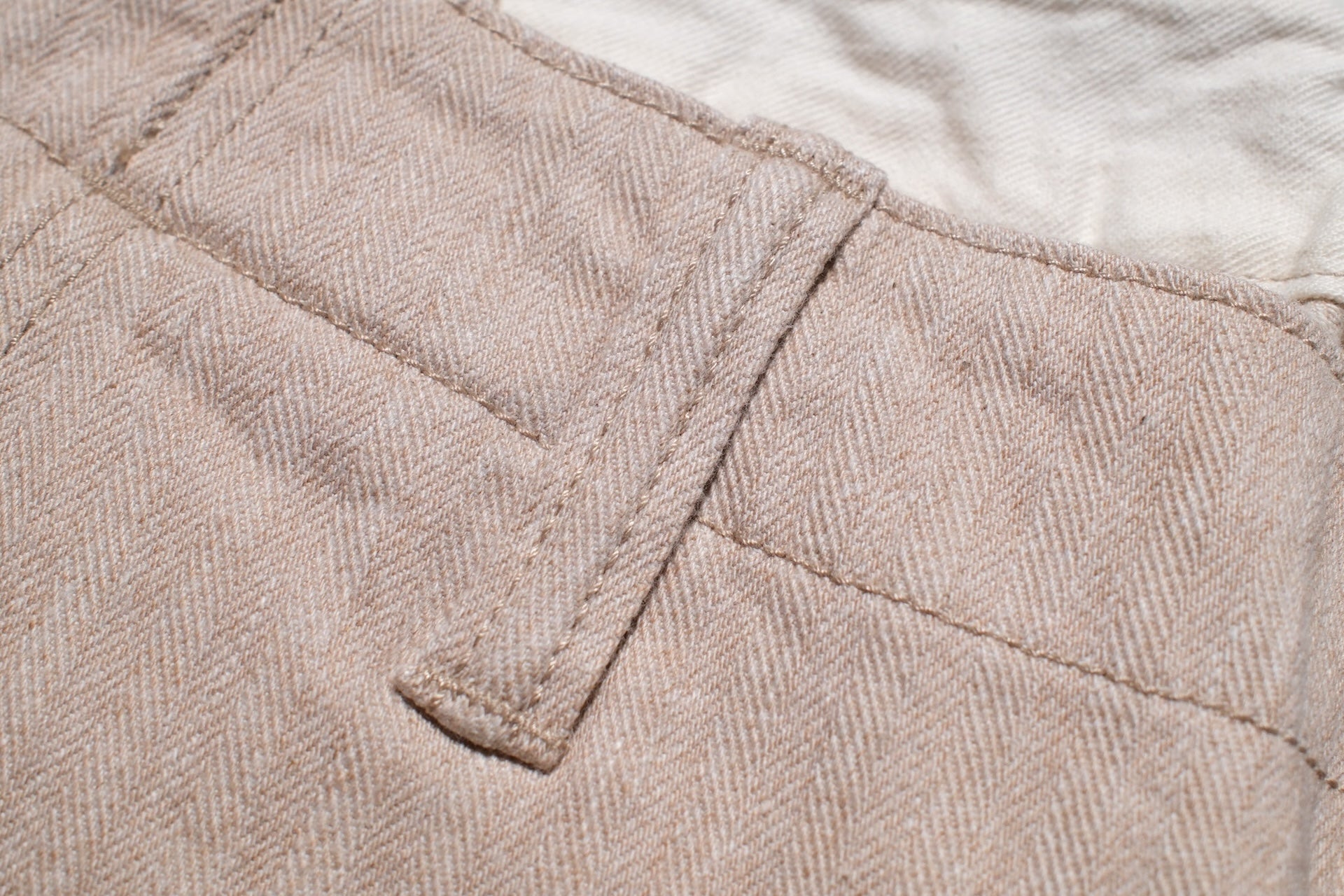 Pure Blue Japan 12oz Herringbone Twill Chinos (Beige)