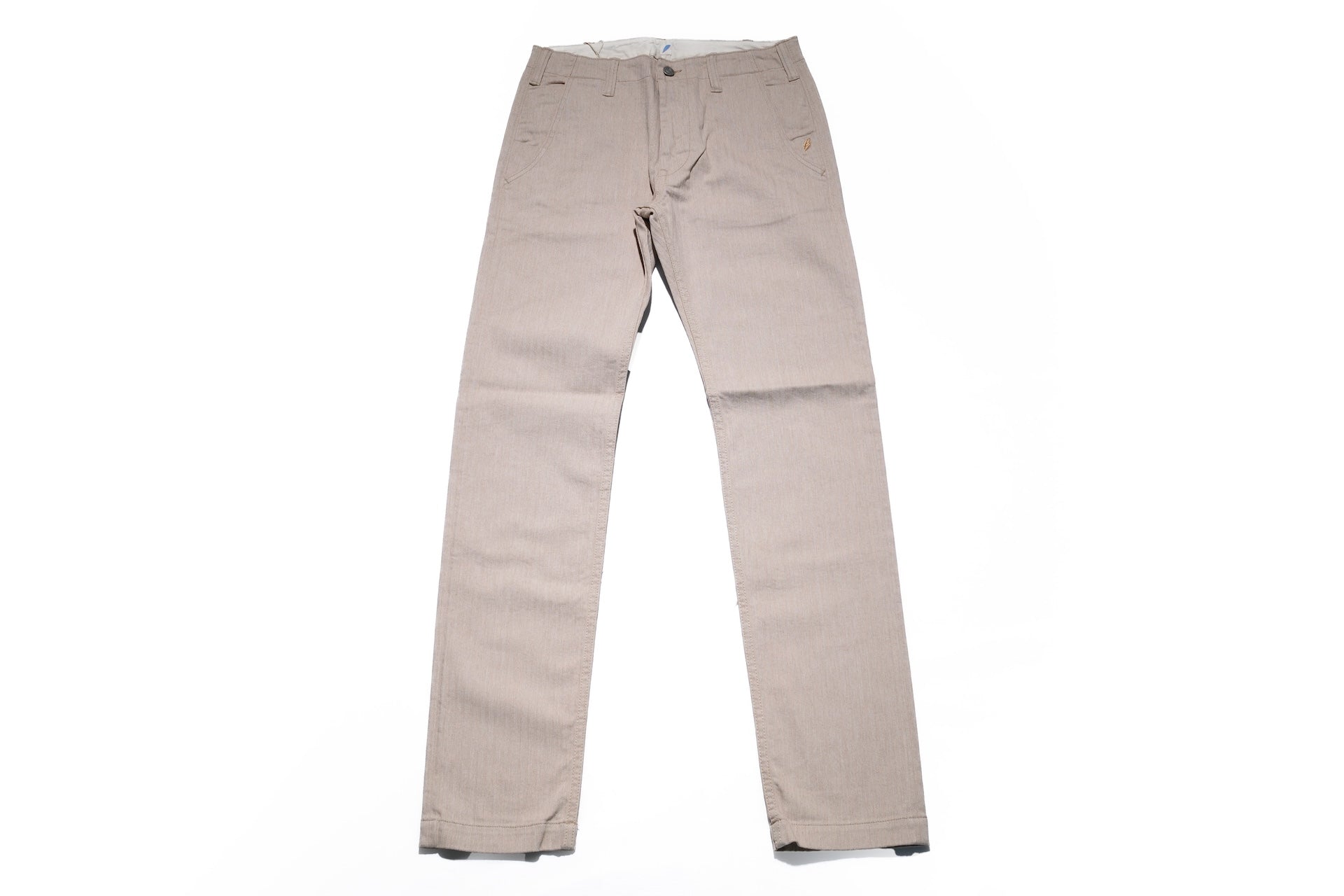 Pure Blue Japan 12oz Herringbone Twill Chinos (Beige)