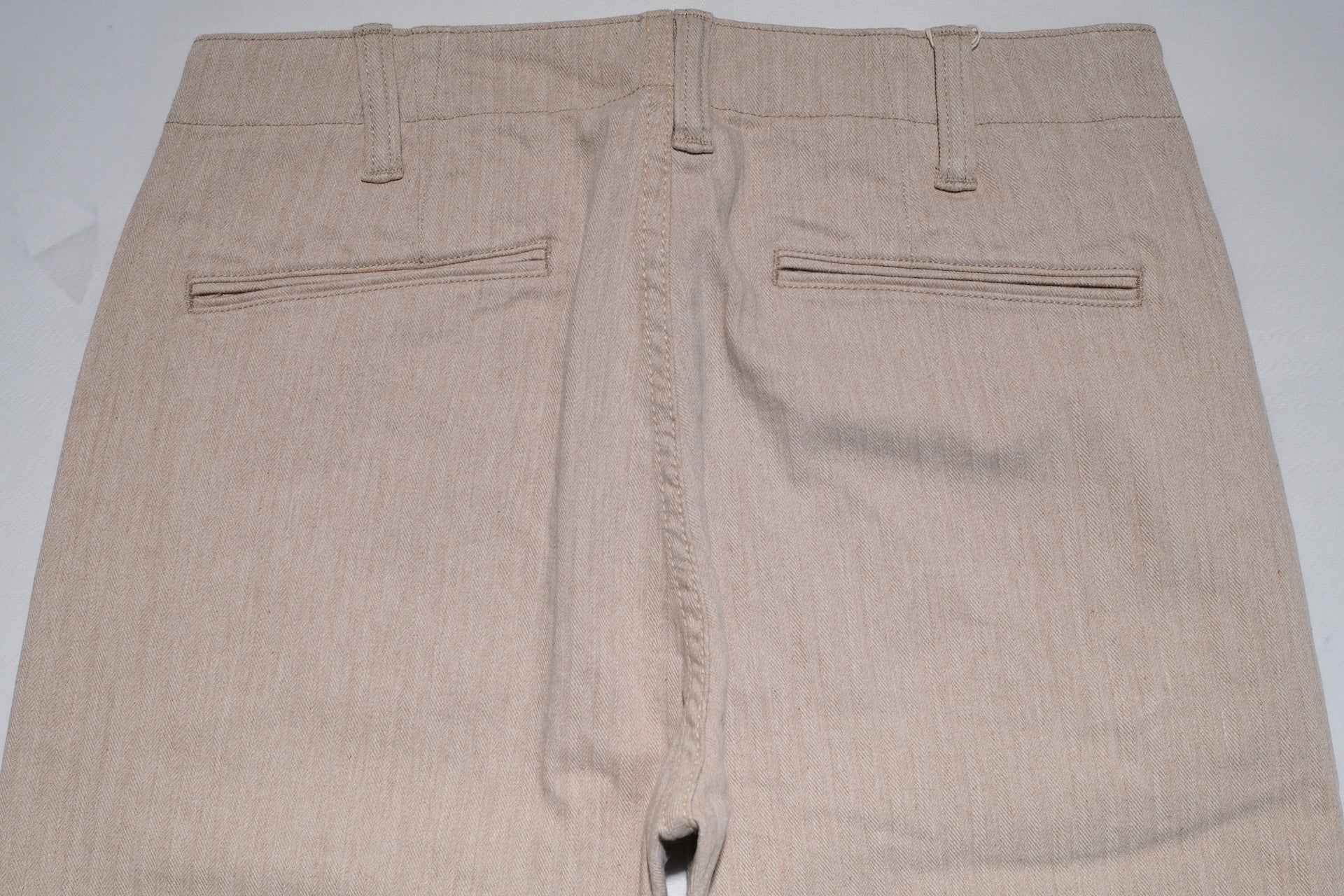 Pure Blue Japan 12oz Herringbone Twill Chinos (Beige)