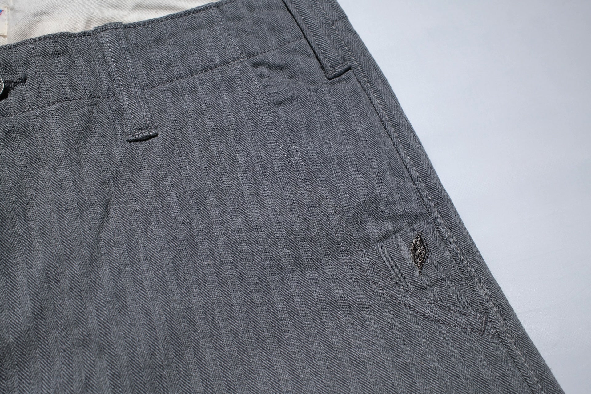 Pure Blue Japan 12oz Herringbone Twill Chinos (Gray)