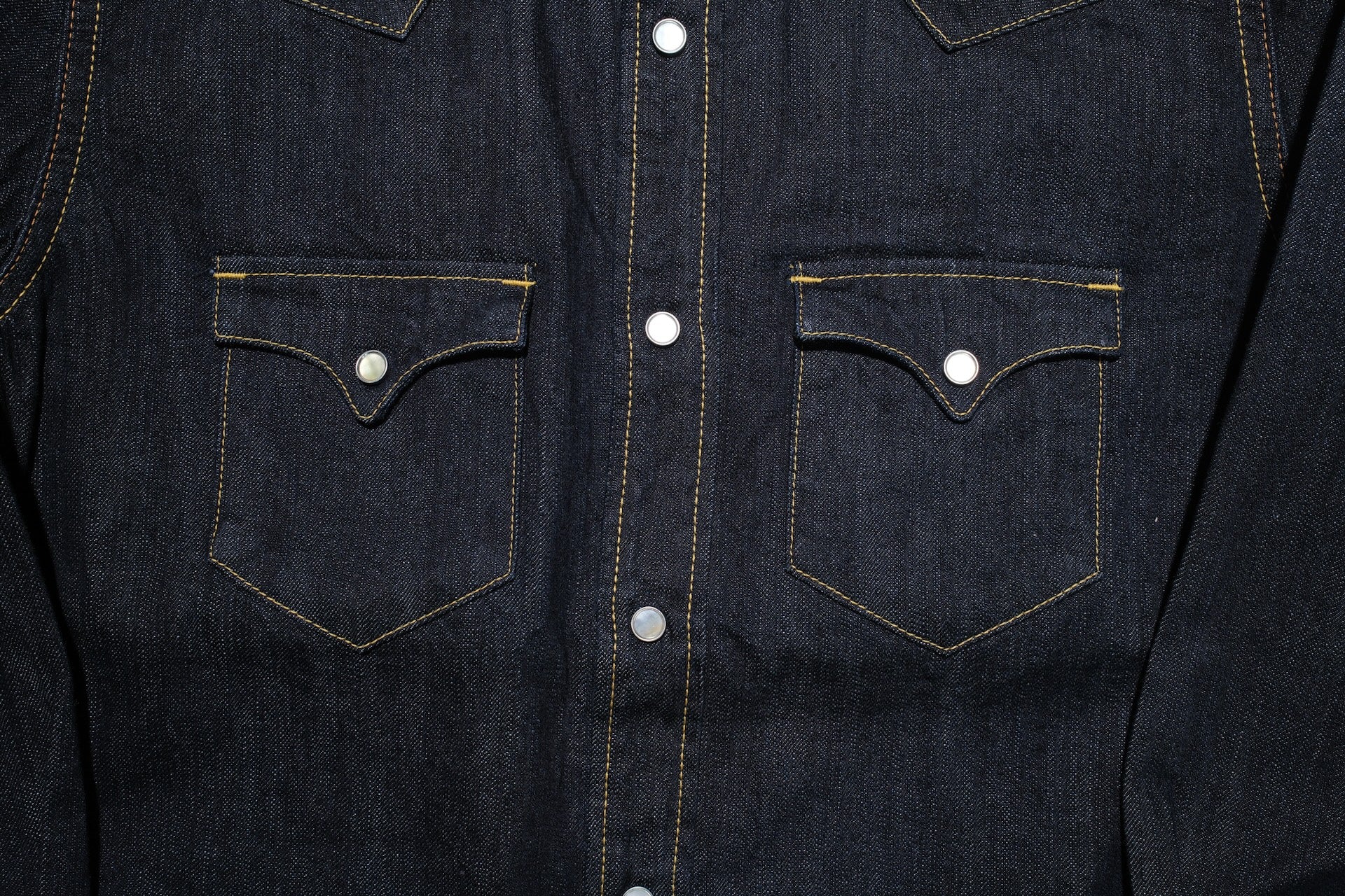 The Flat Head 10oz "Type 2" Indigo Dyed Denim Western Shirt