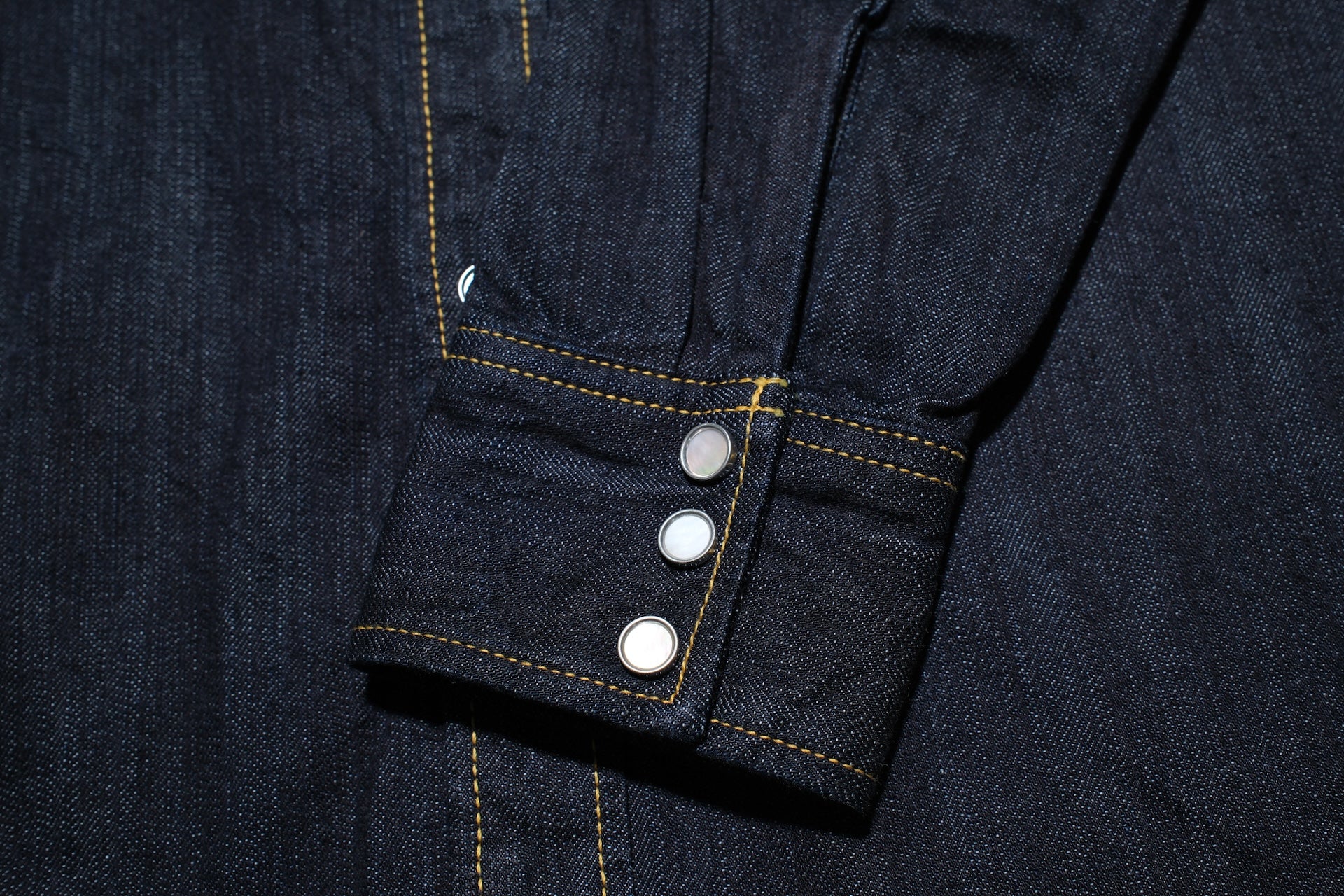 The Flat Head 10oz "Type 2" Indigo Dyed Denim Western Shirt