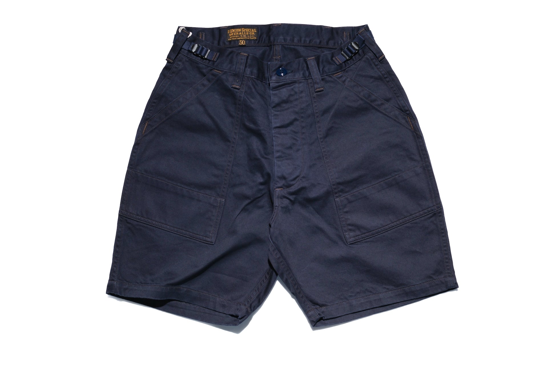 Freewheelers "Sidewinder" Back Satin Military Shorts (Dark Navy)