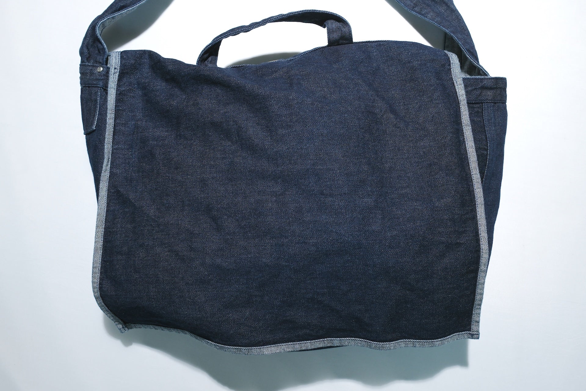 Denime X Warehouse Co 14oz Indigo Dyed Denim Newspaper Bag