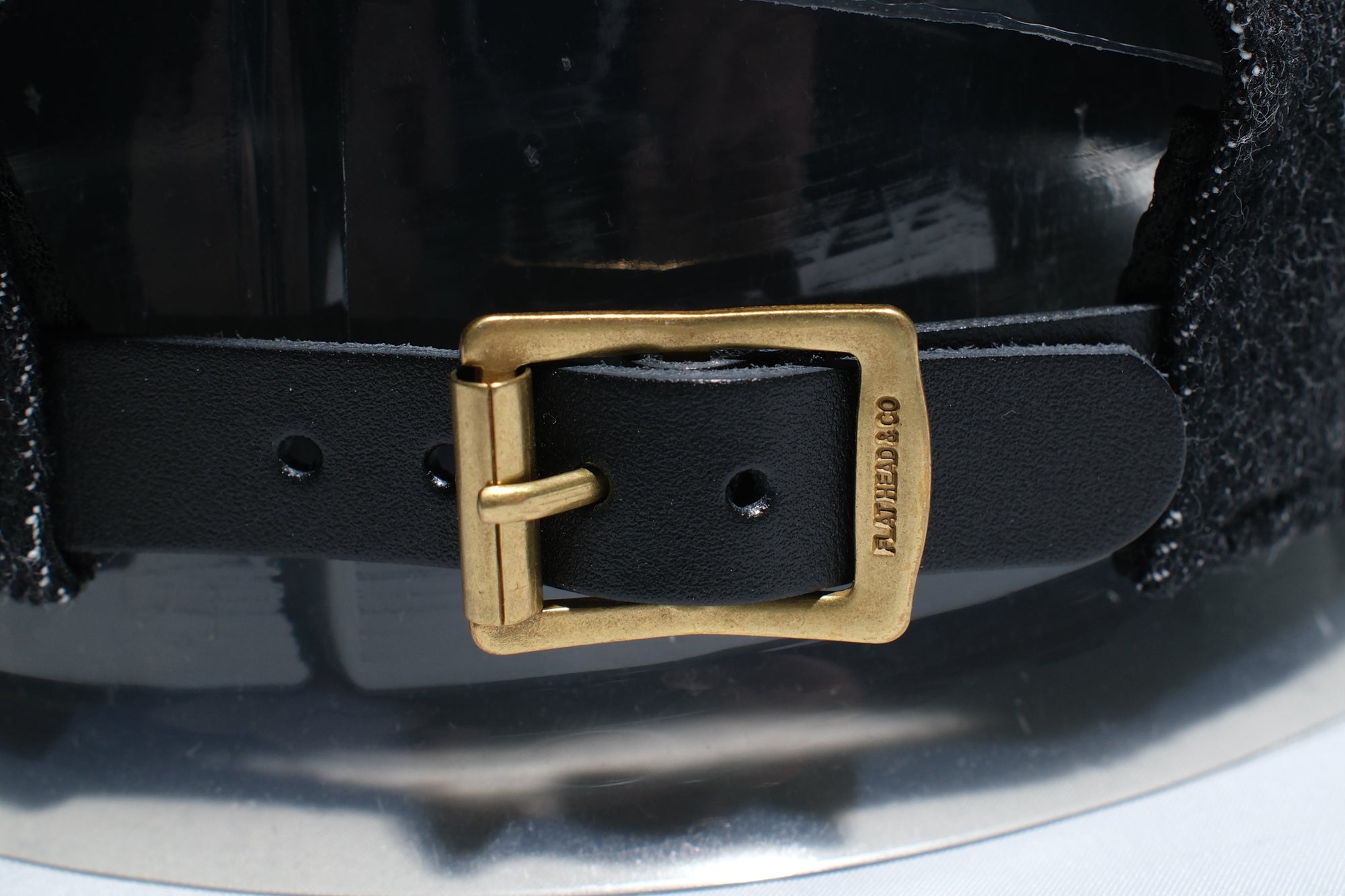 The Flat Head 12oz Selvage Denim "Hot Rod" Trucker Cap (Sumi Black)
