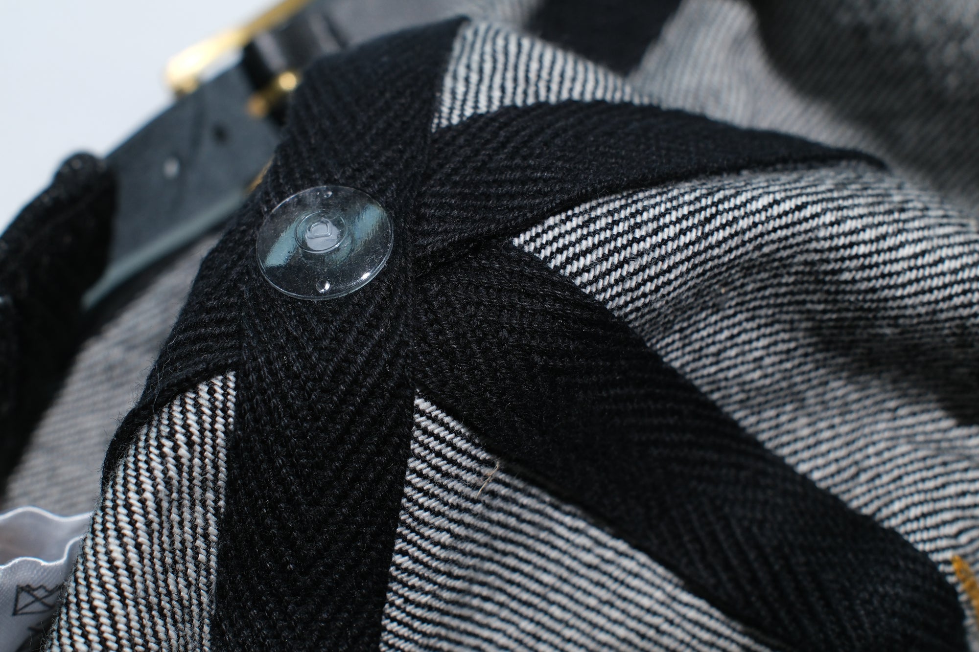 The Flat Head 12oz Selvage Denim "Hot Rod" Trucker Cap (Sumi Black)