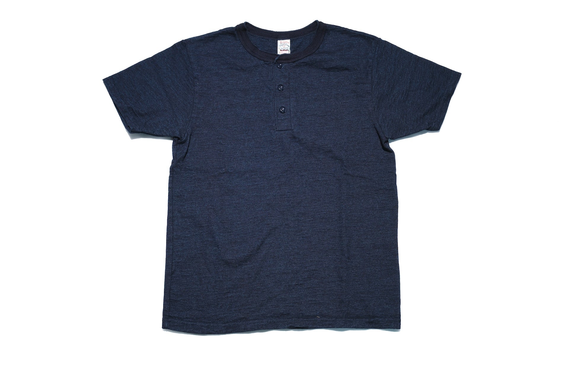 UES 11oz “NO.7 Silky-Smooth” Ultra-Heavyweight Henley Tee (Grand Indigo)