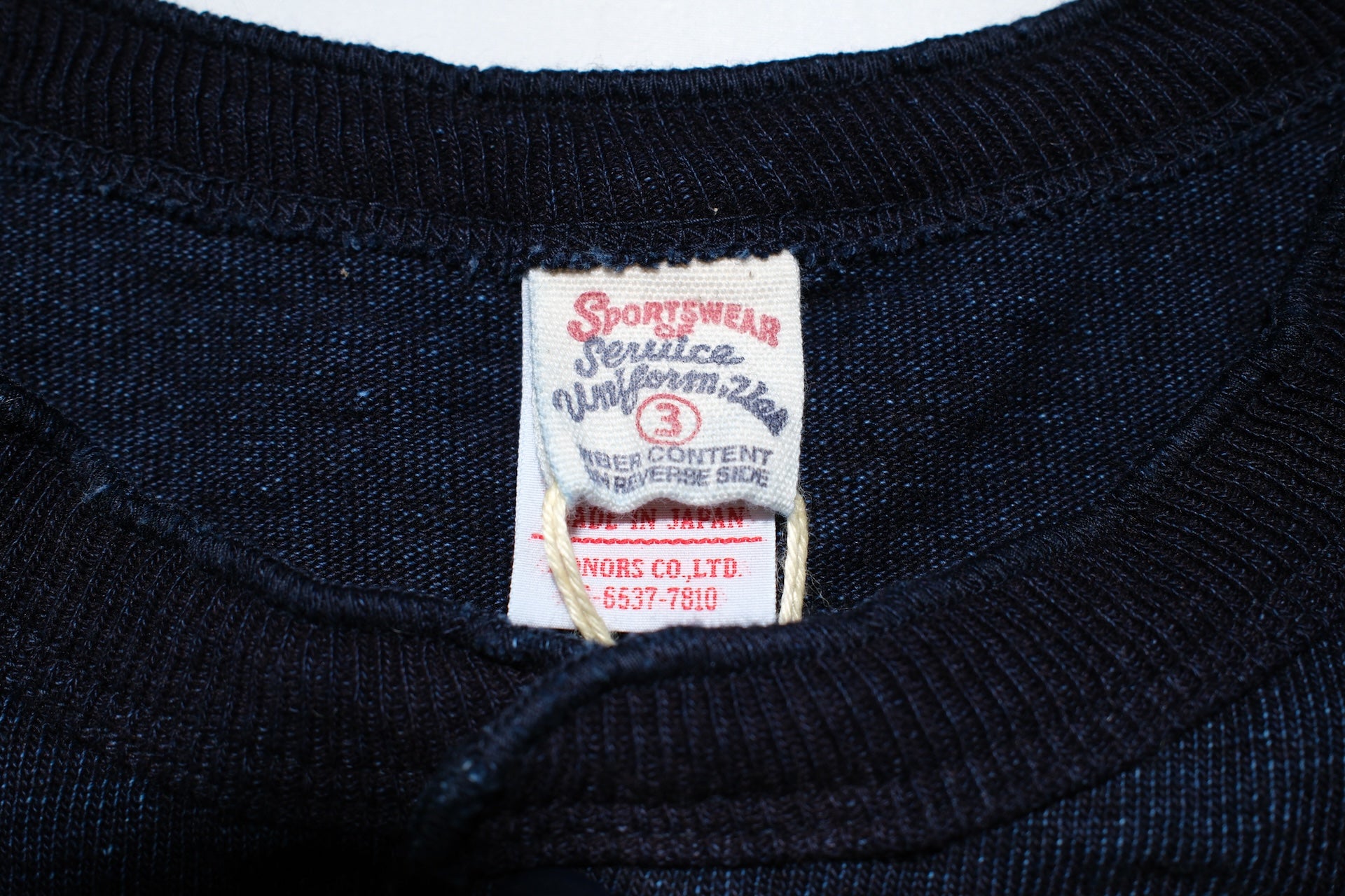 UES 11oz “NO.7 Silky-Smooth” Ultra-Heavyweight Henley Tee (Grand Indigo)