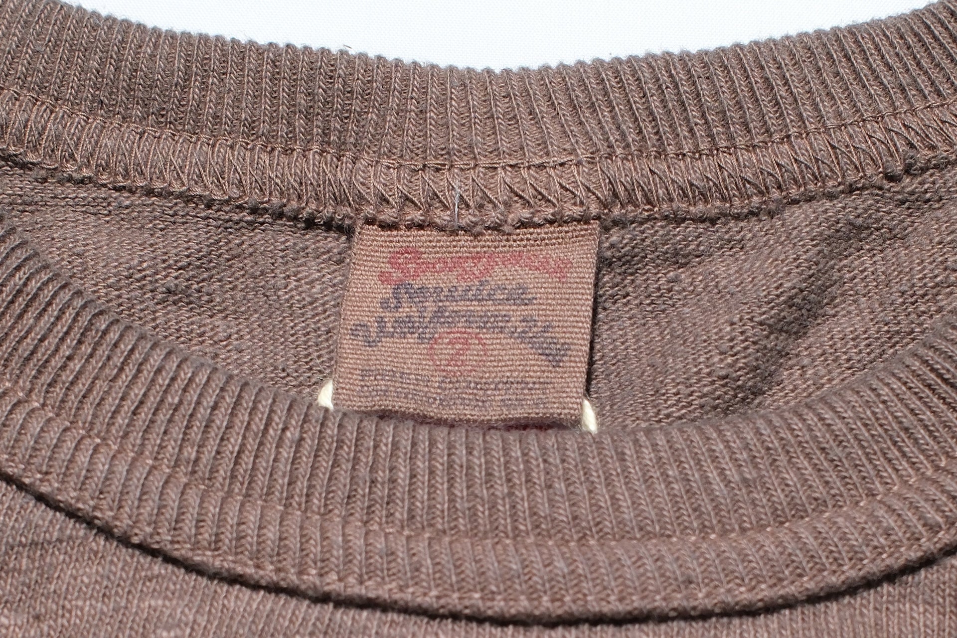 UES 9.5oz "NO.8 Slub Nep" Heavyweight Plain Tee (Coffee Bean)