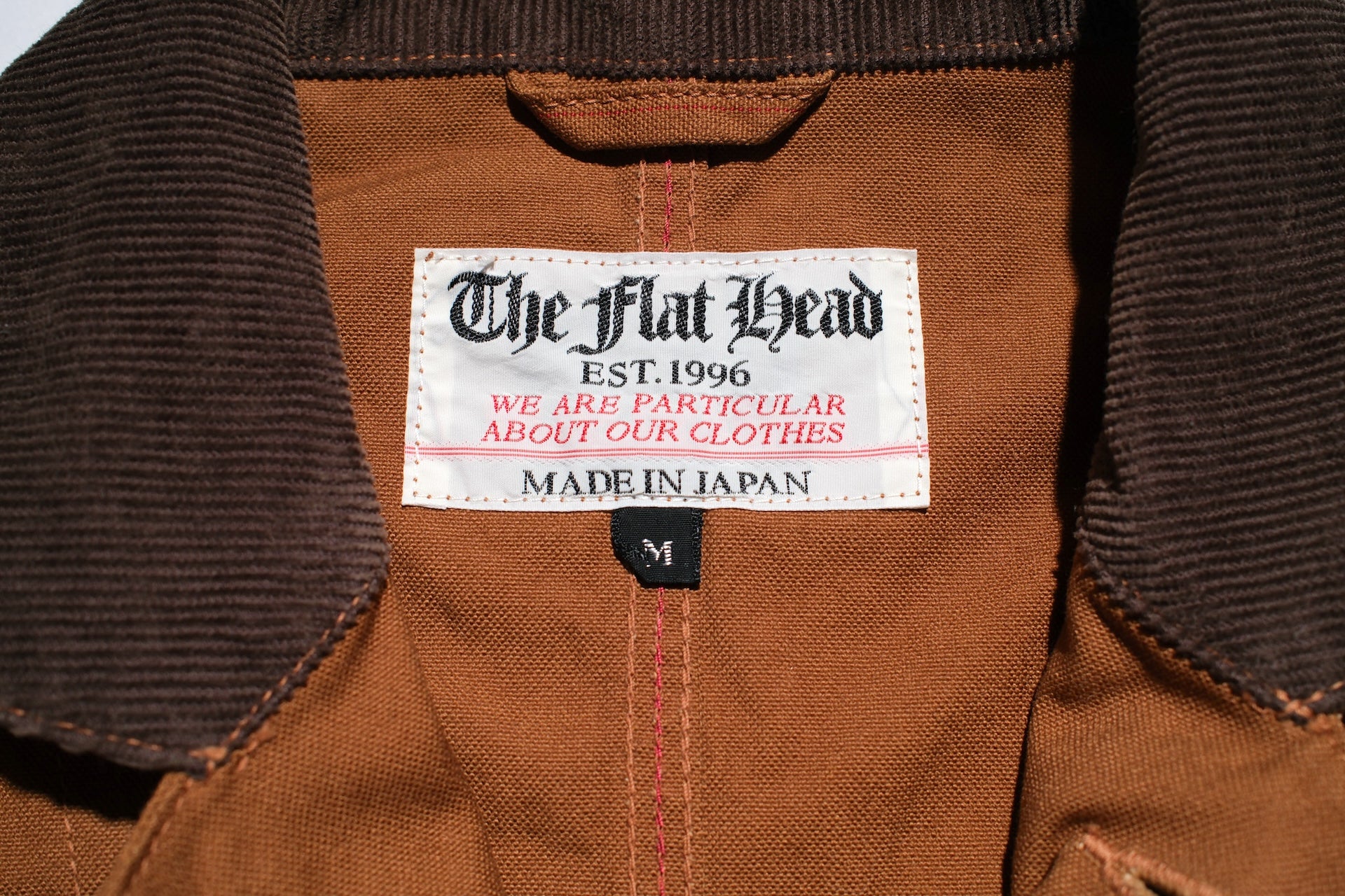 The Flat Head 11oz Duck Canvas Worker Jacket (Brown)