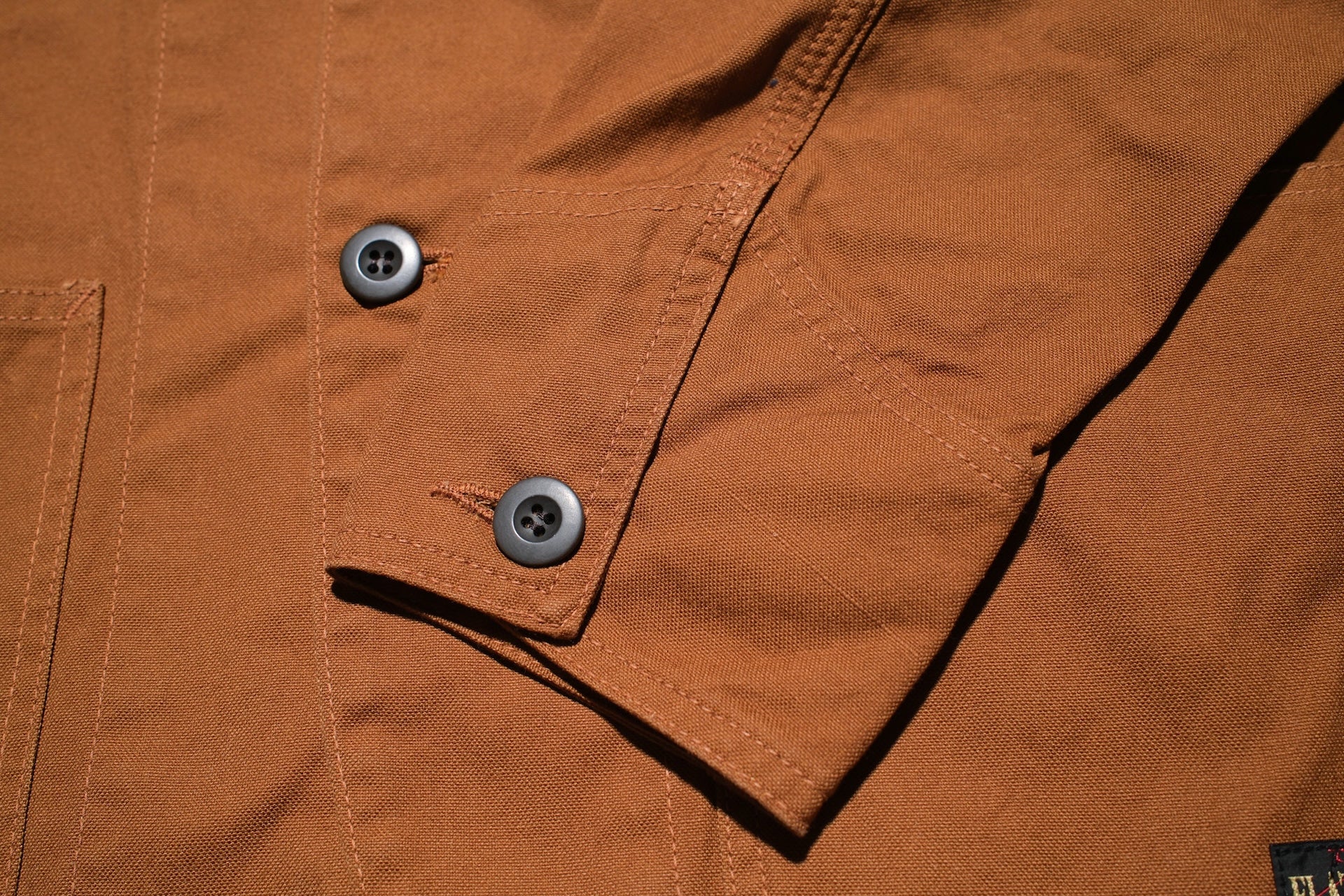 The Flat Head 11oz Duck Canvas Worker Jacket (Brown)