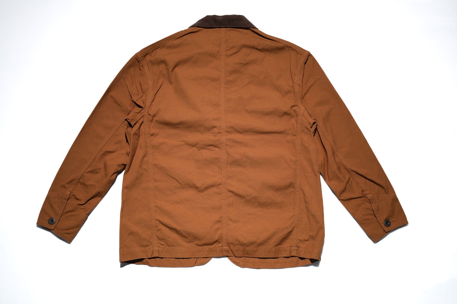 The Flat Head 11oz Duck Canvas Worker Jacket (Brown)