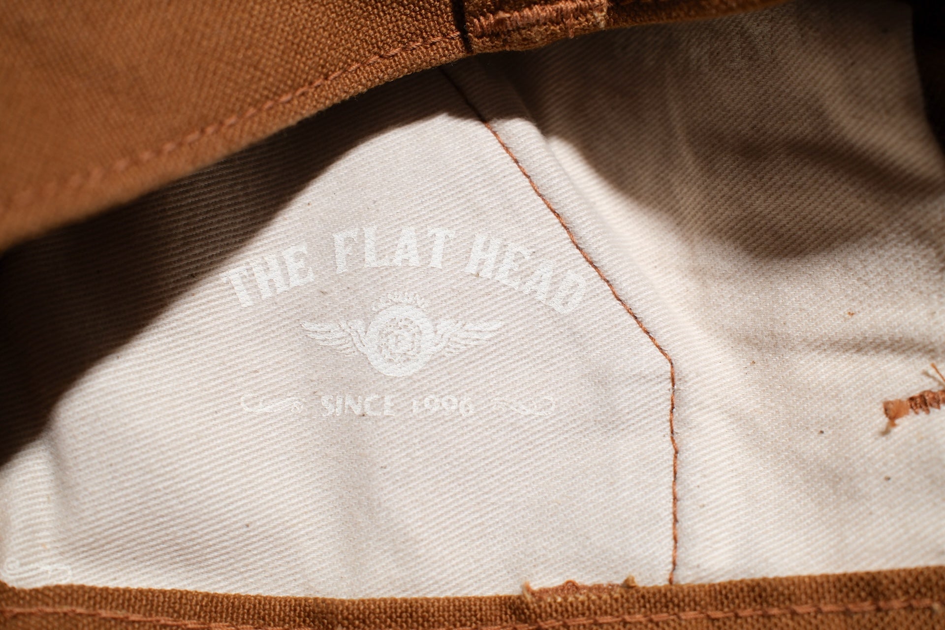 The Flat Head 11oz Duck Canvas Worker Pants (Brown)