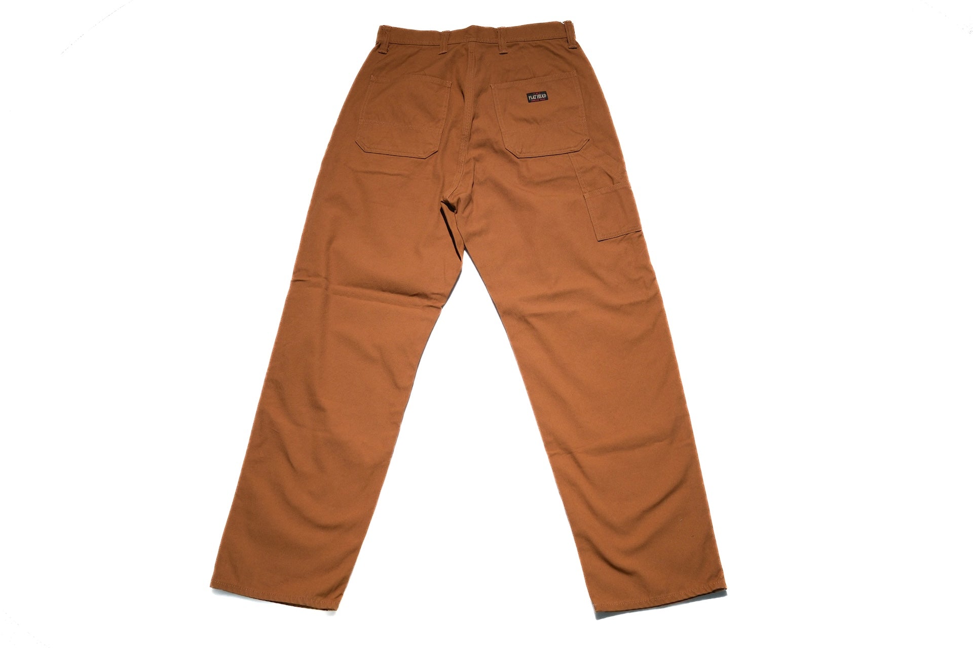 The Flat Head 11oz Duck Canvas Worker Pants (Brown)