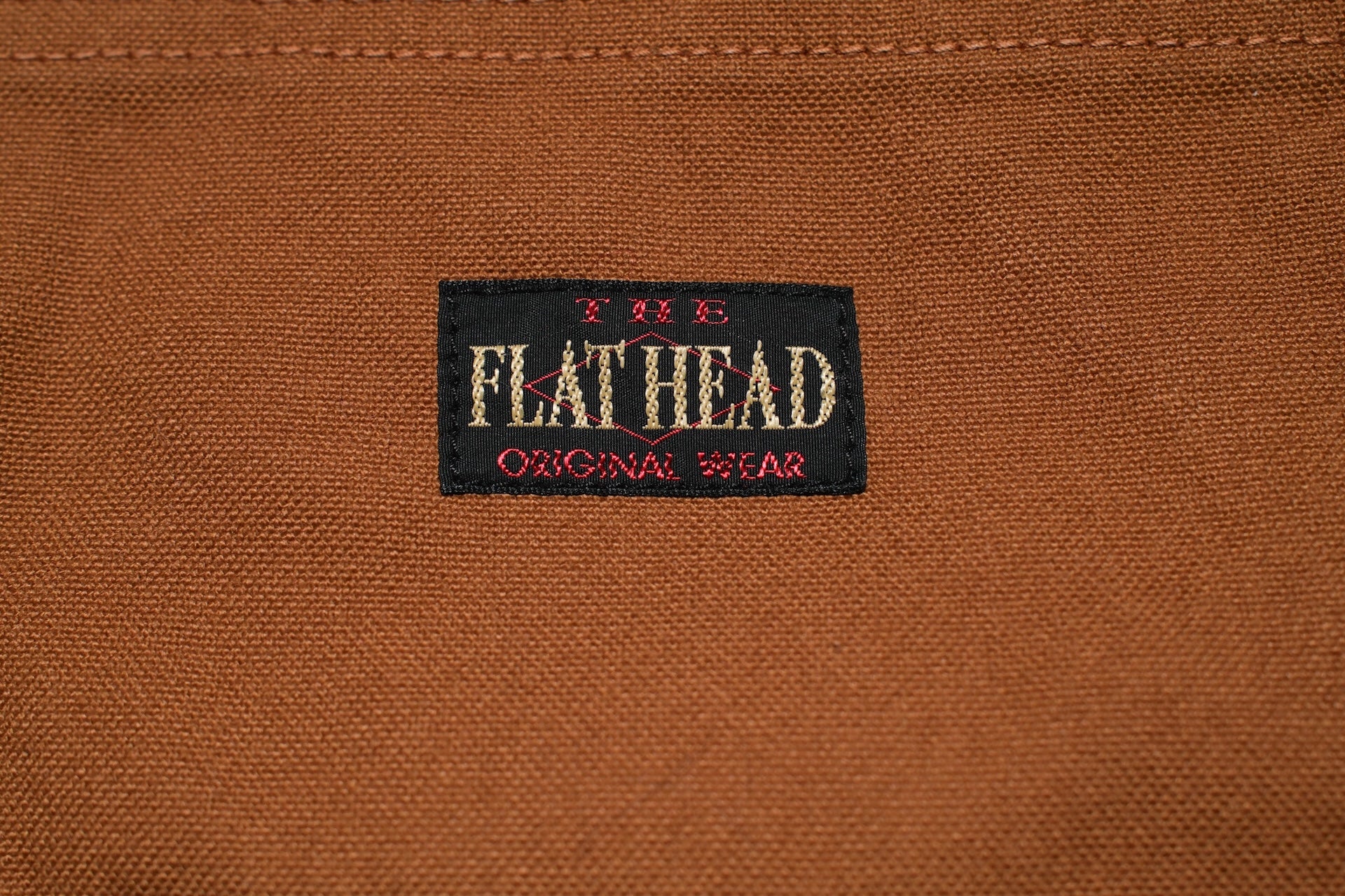 The Flat Head 11oz Duck Canvas Worker Pants (Brown)