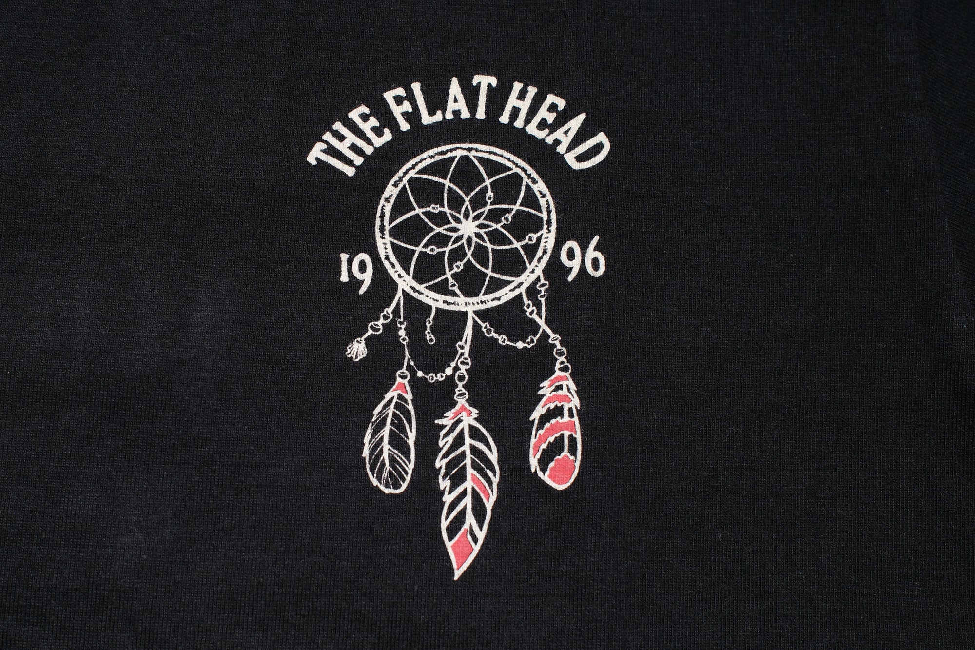 The Flat Head 9oz "Native American" Loopwheeled Tee (Black)