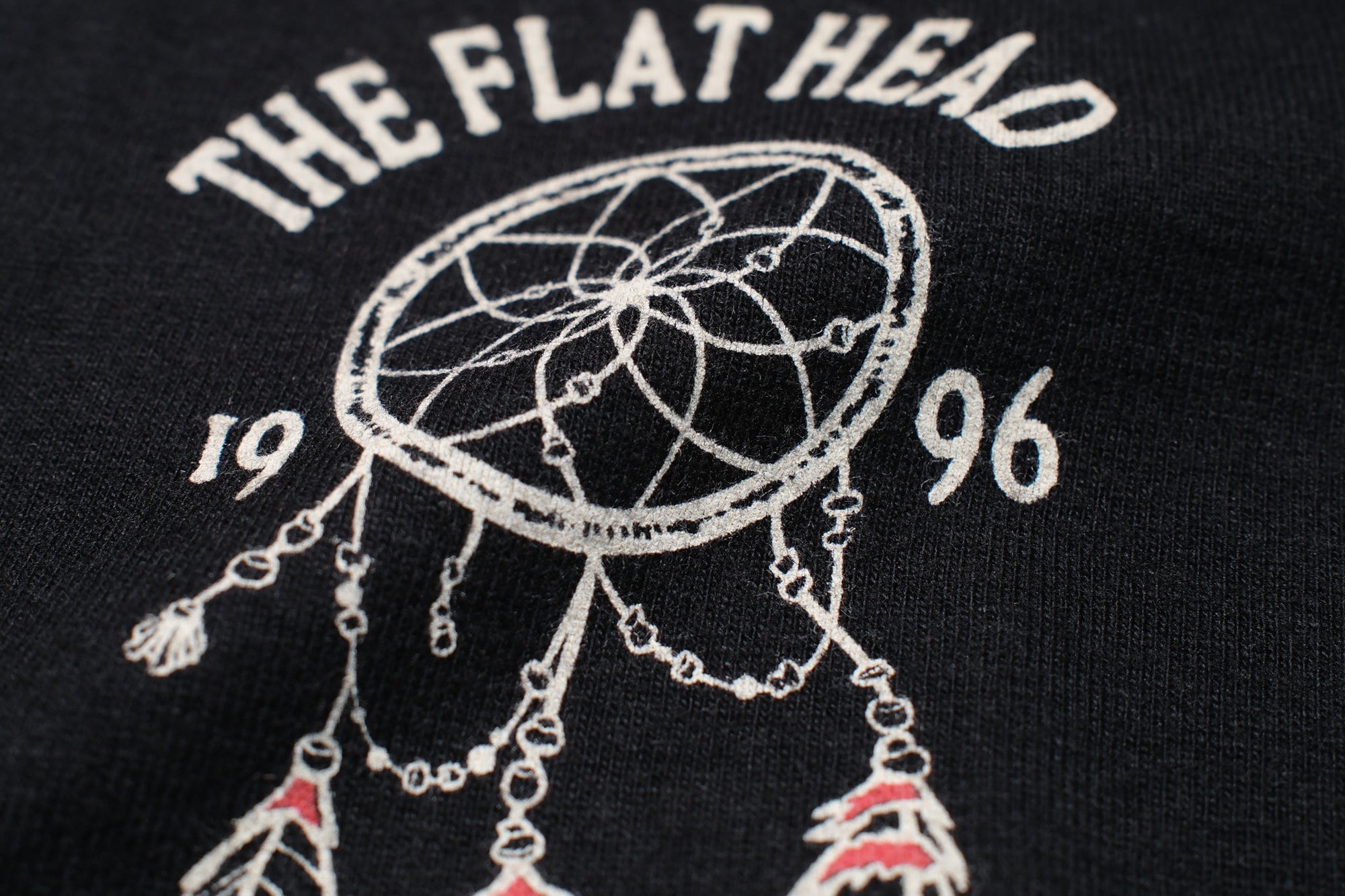 The Flat Head 9oz "Native American" Loopwheeled Tee (Black)