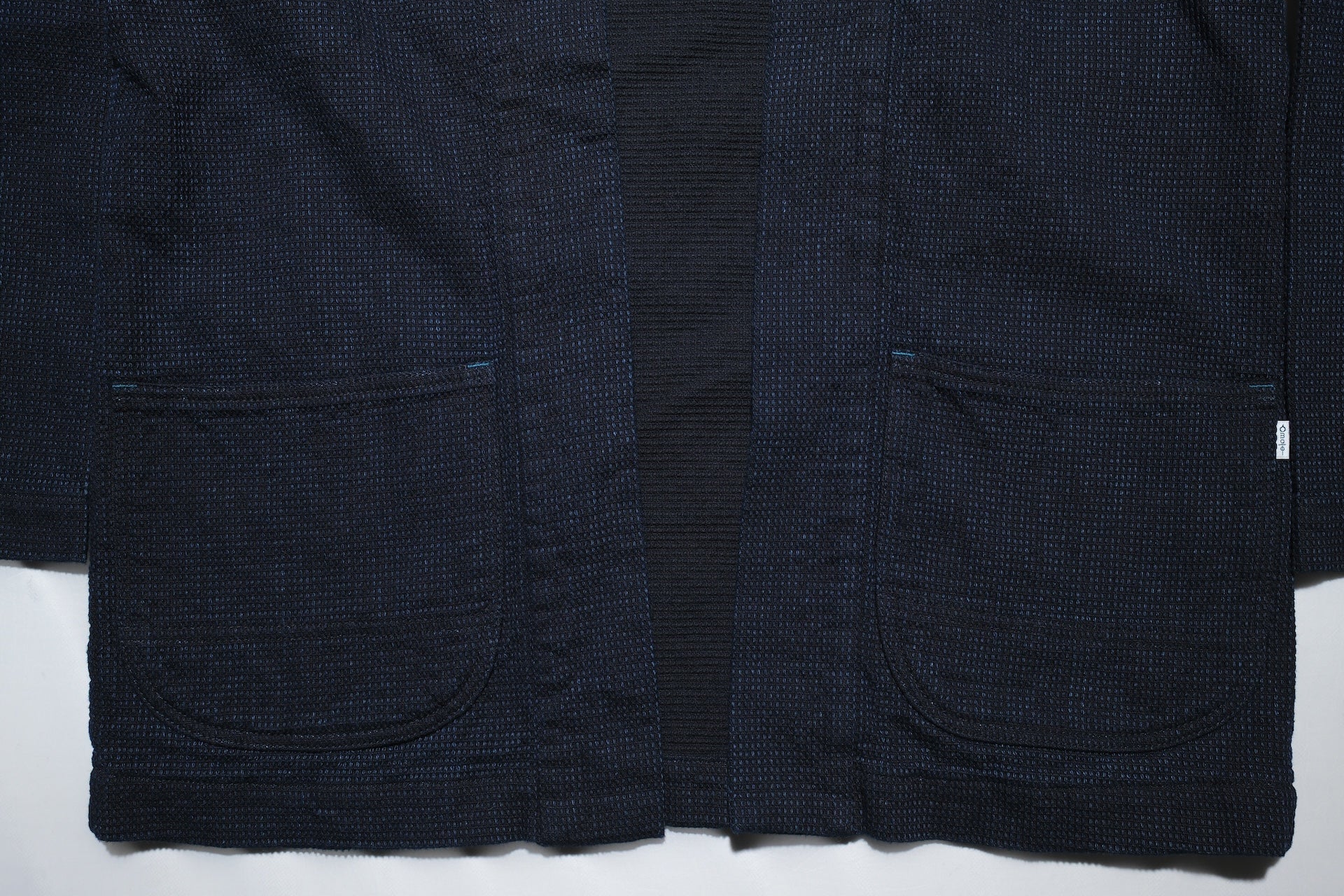 Omoto Denim 12oz Indigo Dyed “Cube Sashiko” Happi Coat
