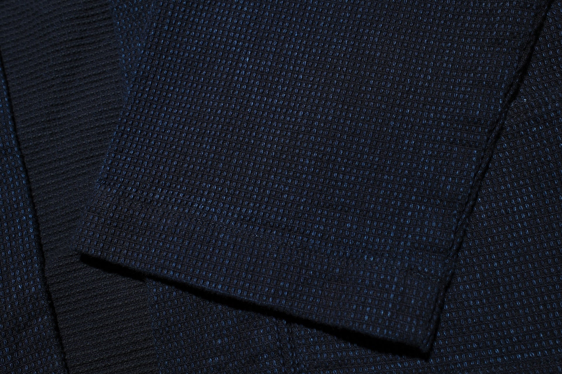 Omoto Denim 12oz Indigo Dyed “Cube Sashiko” Happi Coat